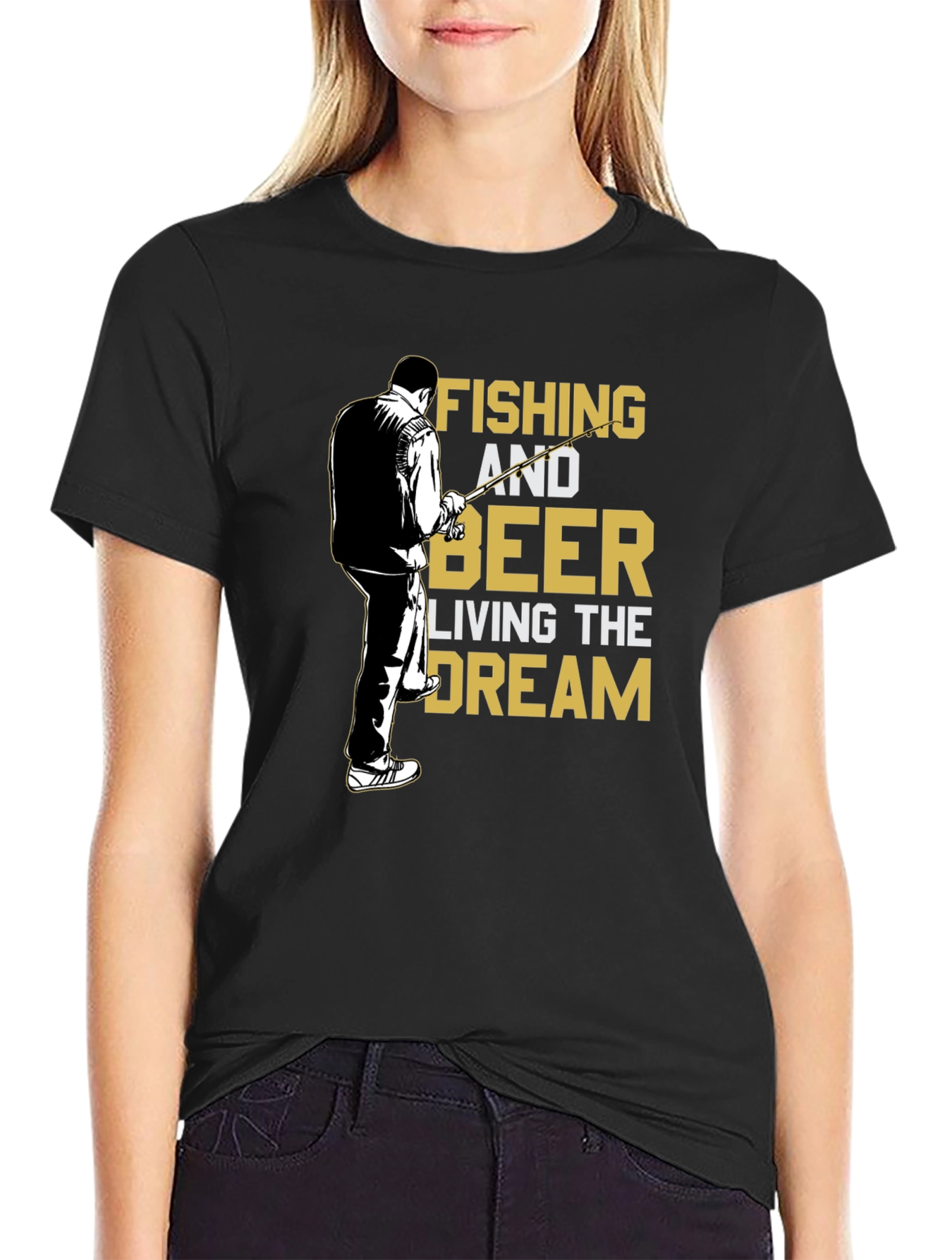 Fishing and Beer T-Shirt - Living the Dream Tee