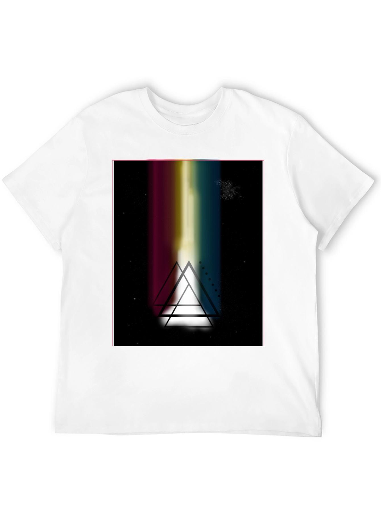Prism Triangle Graphic Black T-Shirt
