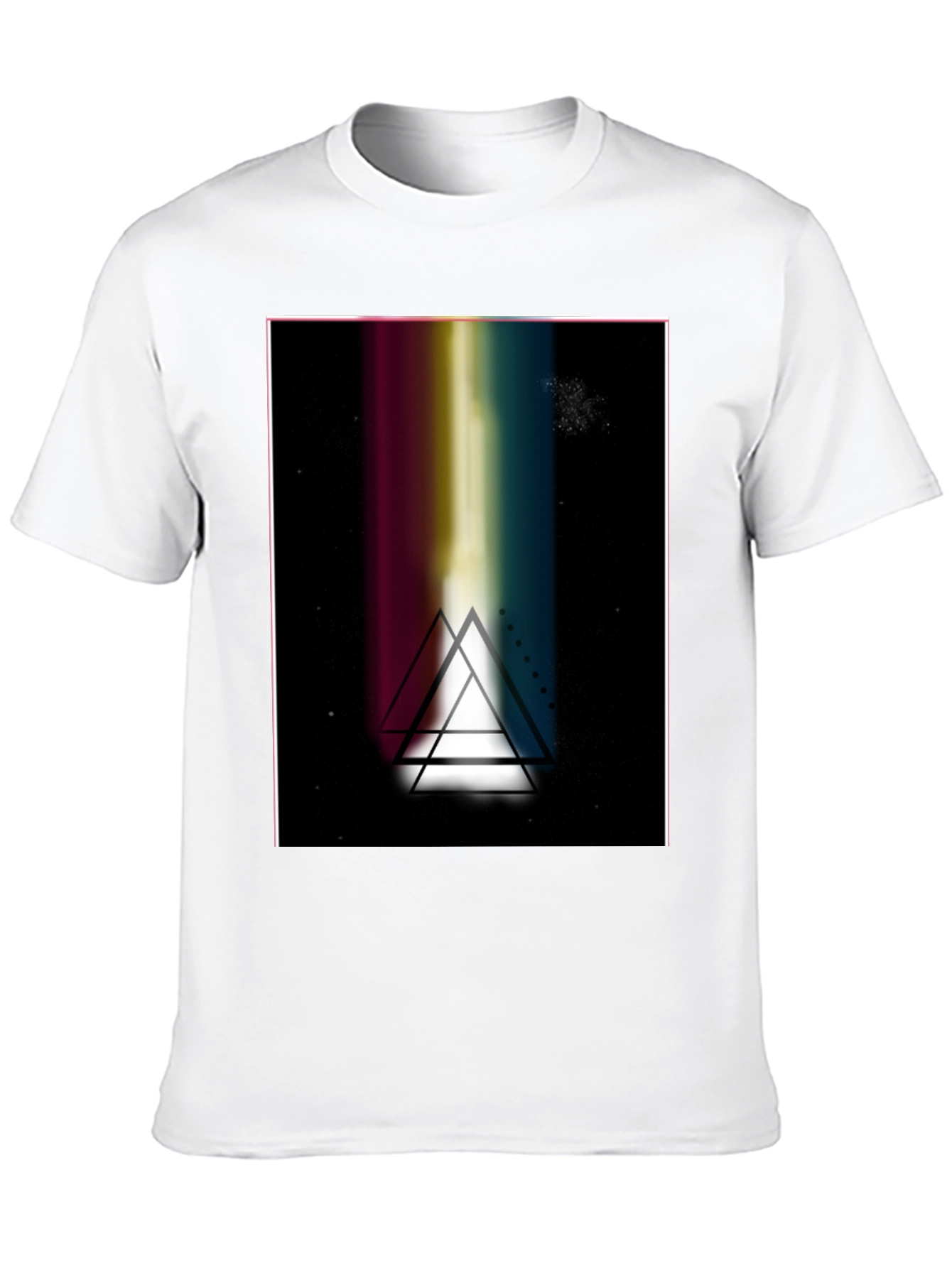 Prism Triangle Graphic Black T-Shirt