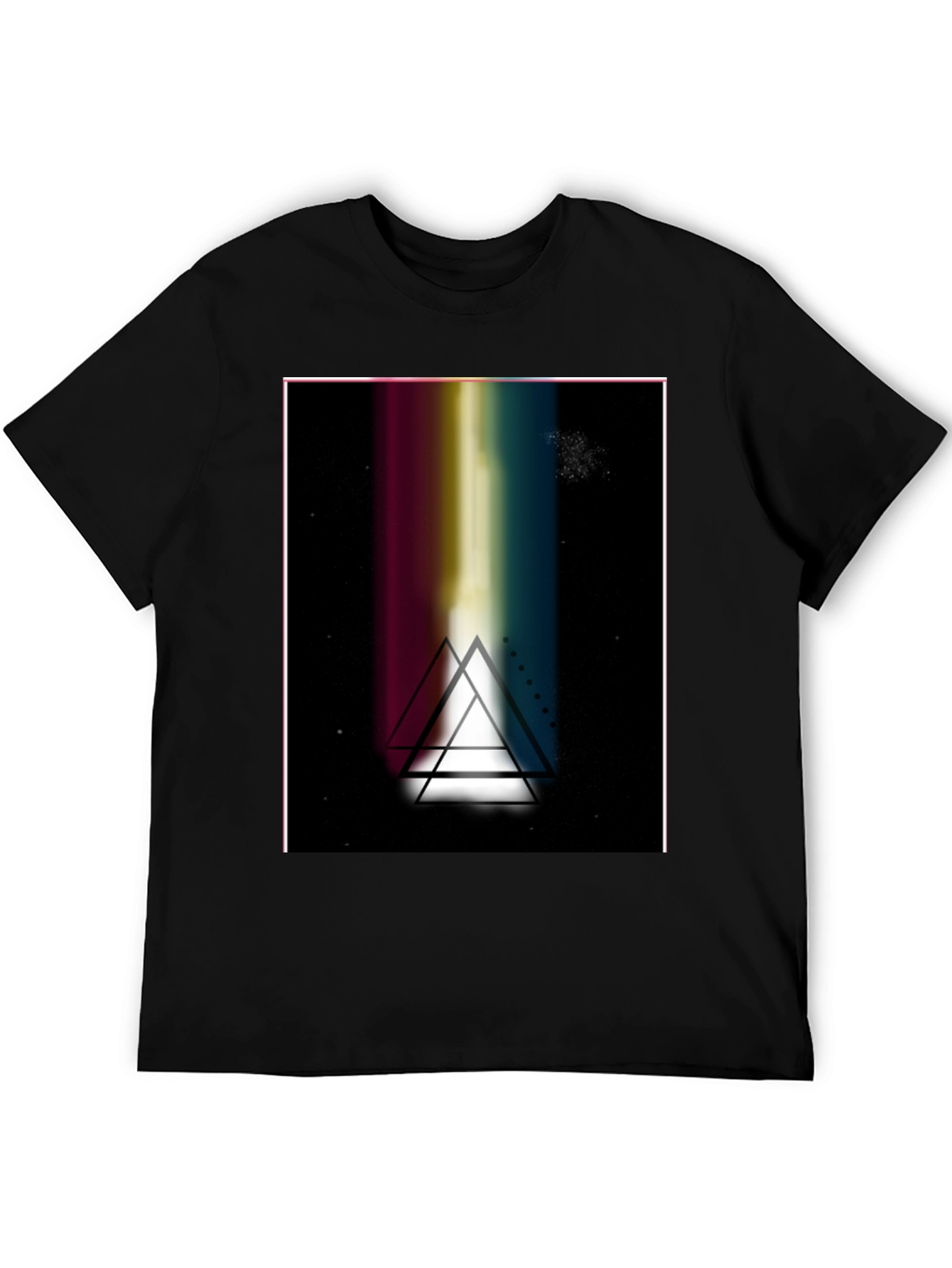Prism Triangle Graphic Black T-Shirt