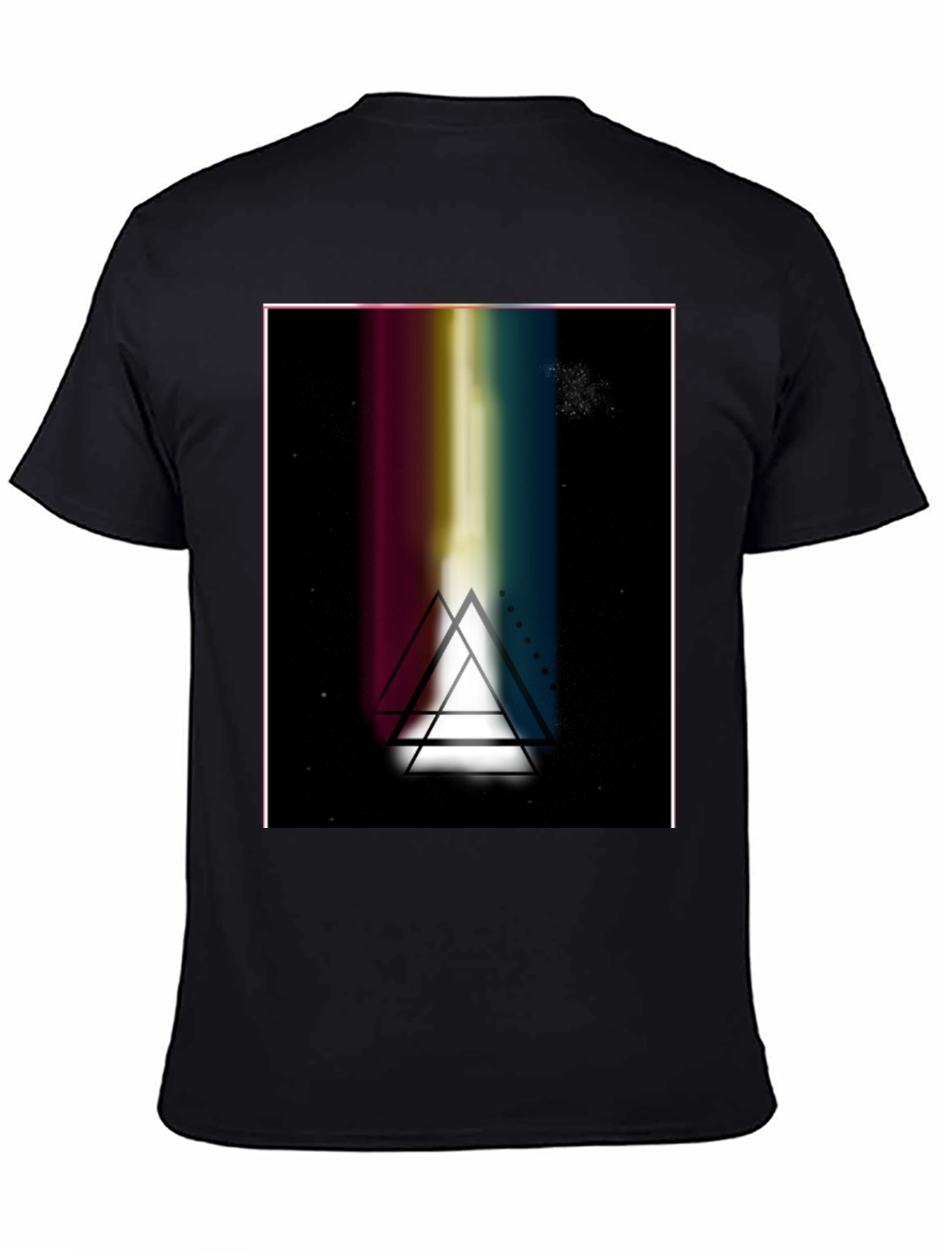 Prism Triangle Graphic Black T-Shirt