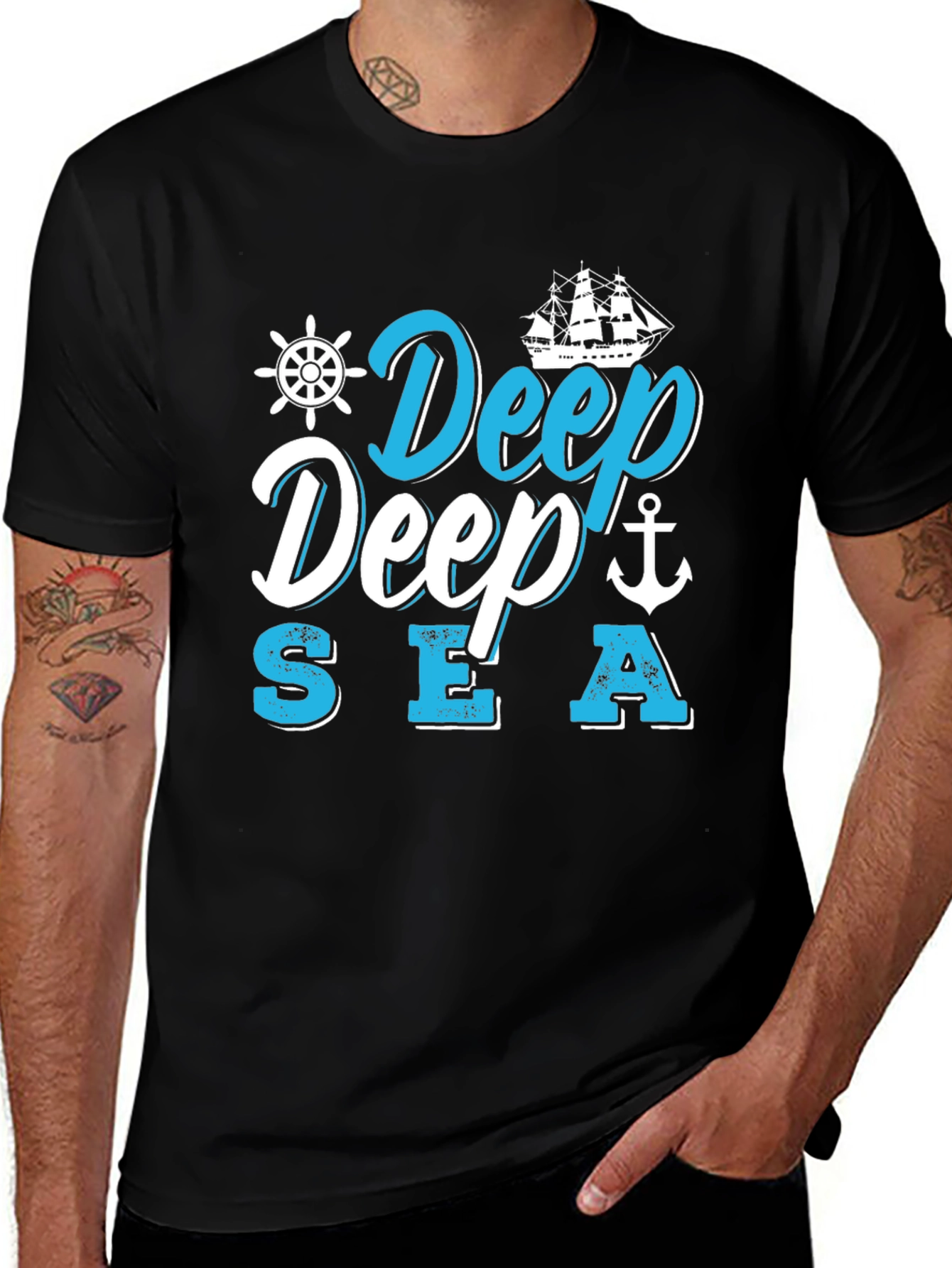 Deep Sea Graphic Tee | Nautical Adventure T-Shirt
