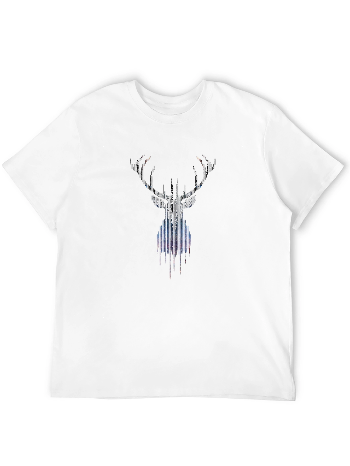 Graphic Deer Head Black T-Shirt
