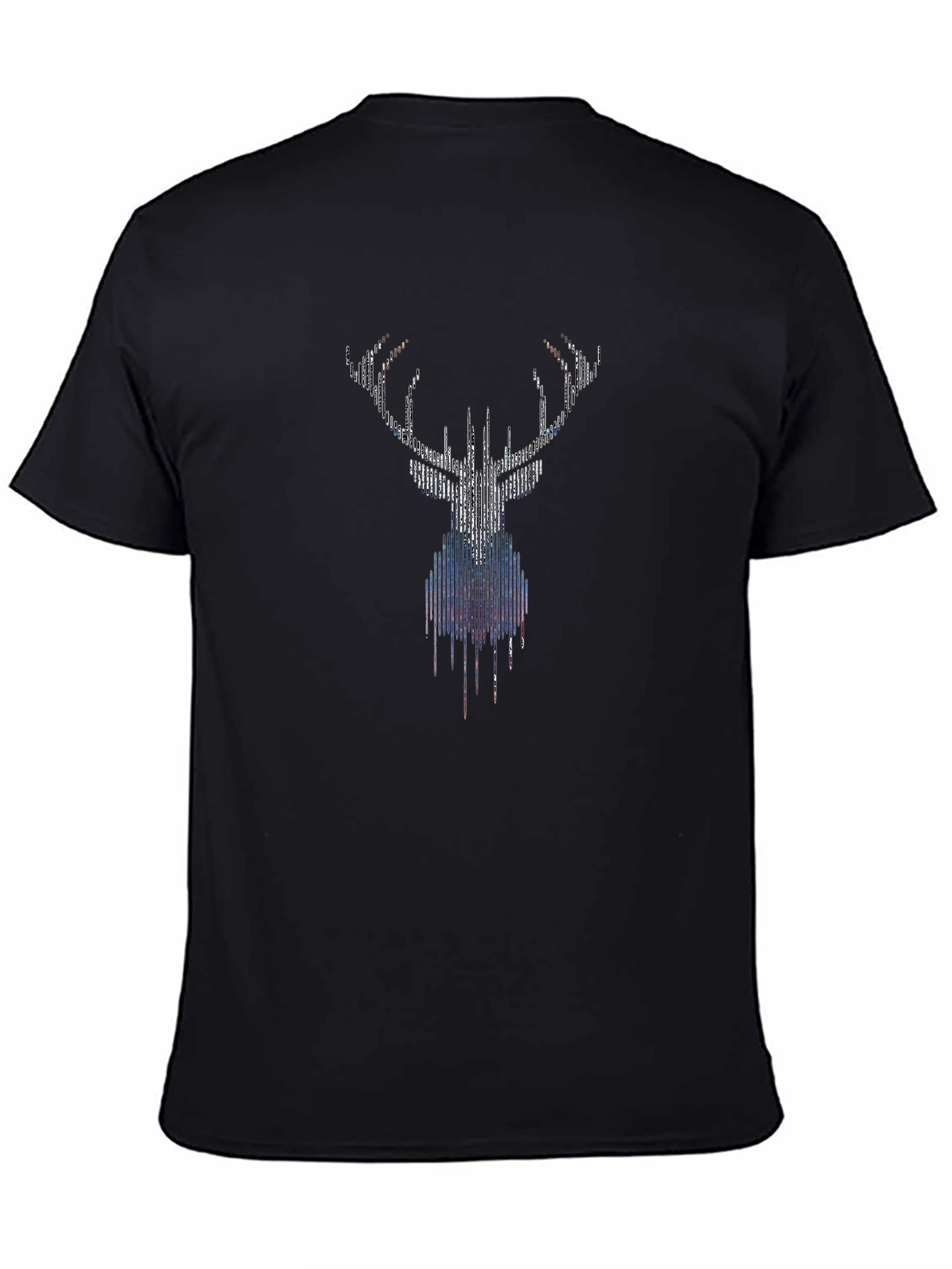 Graphic Deer Head Black T-Shirt