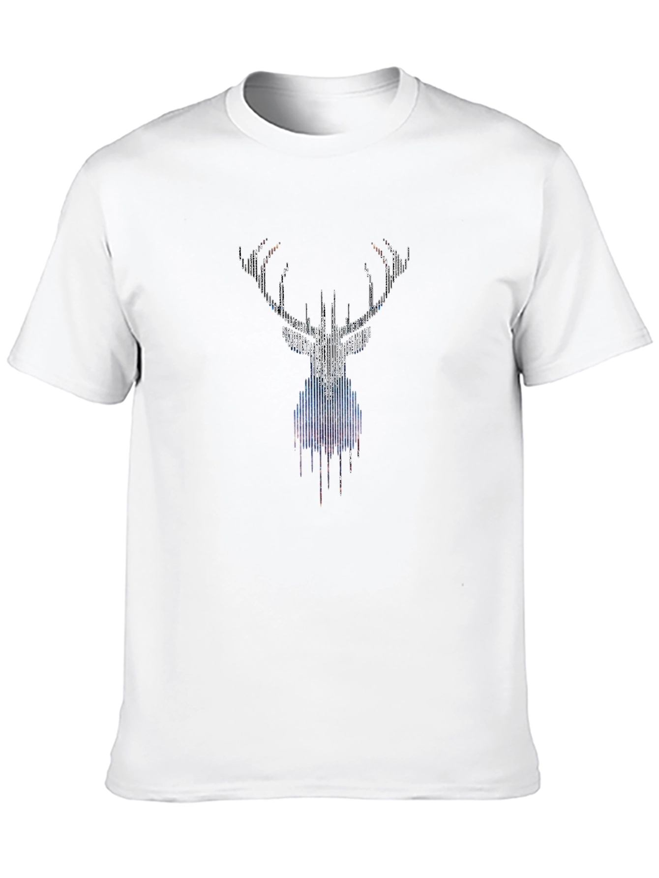 Graphic Deer Head Black T-Shirt