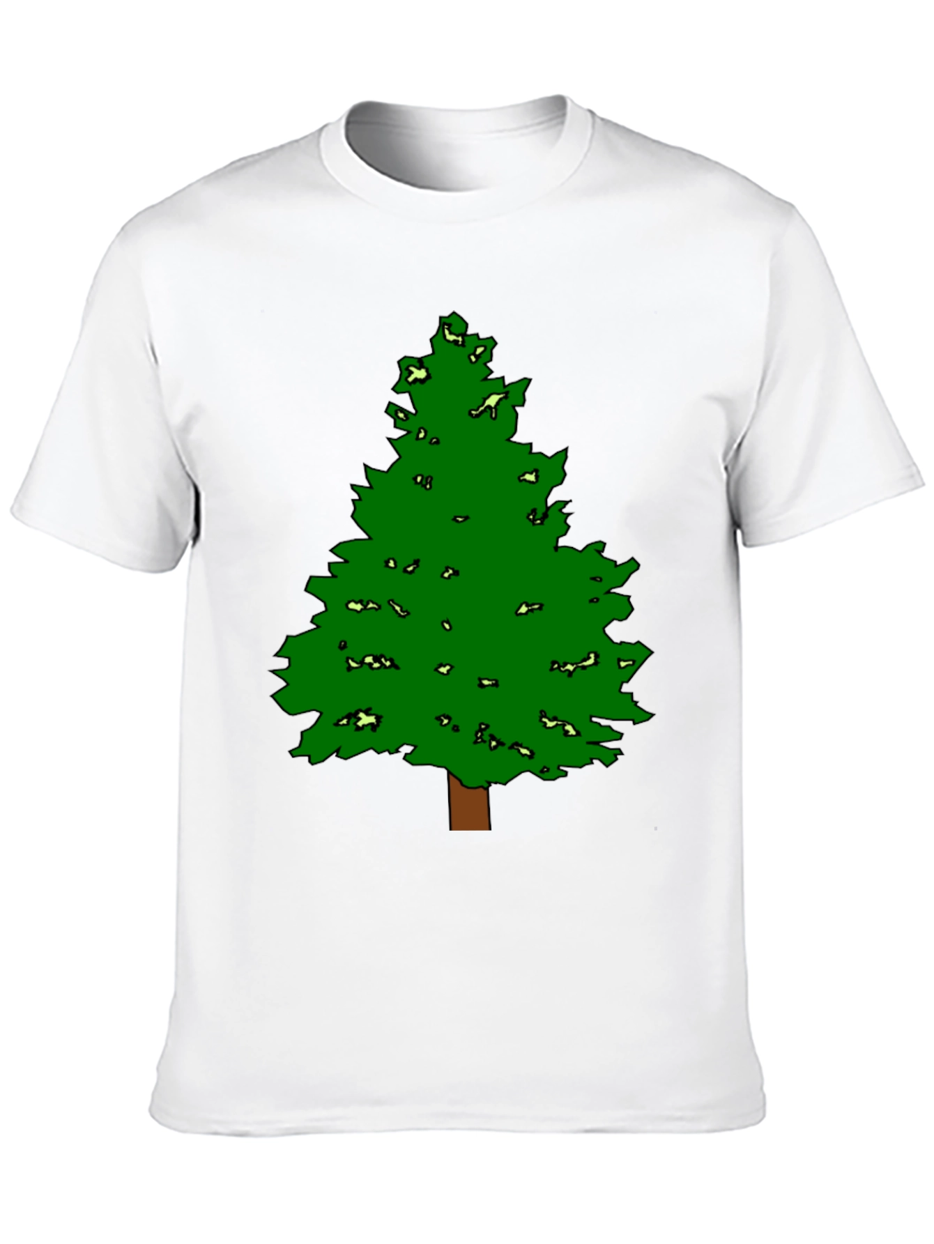Fun Tree Graphic Tee - Black Cotton Blend