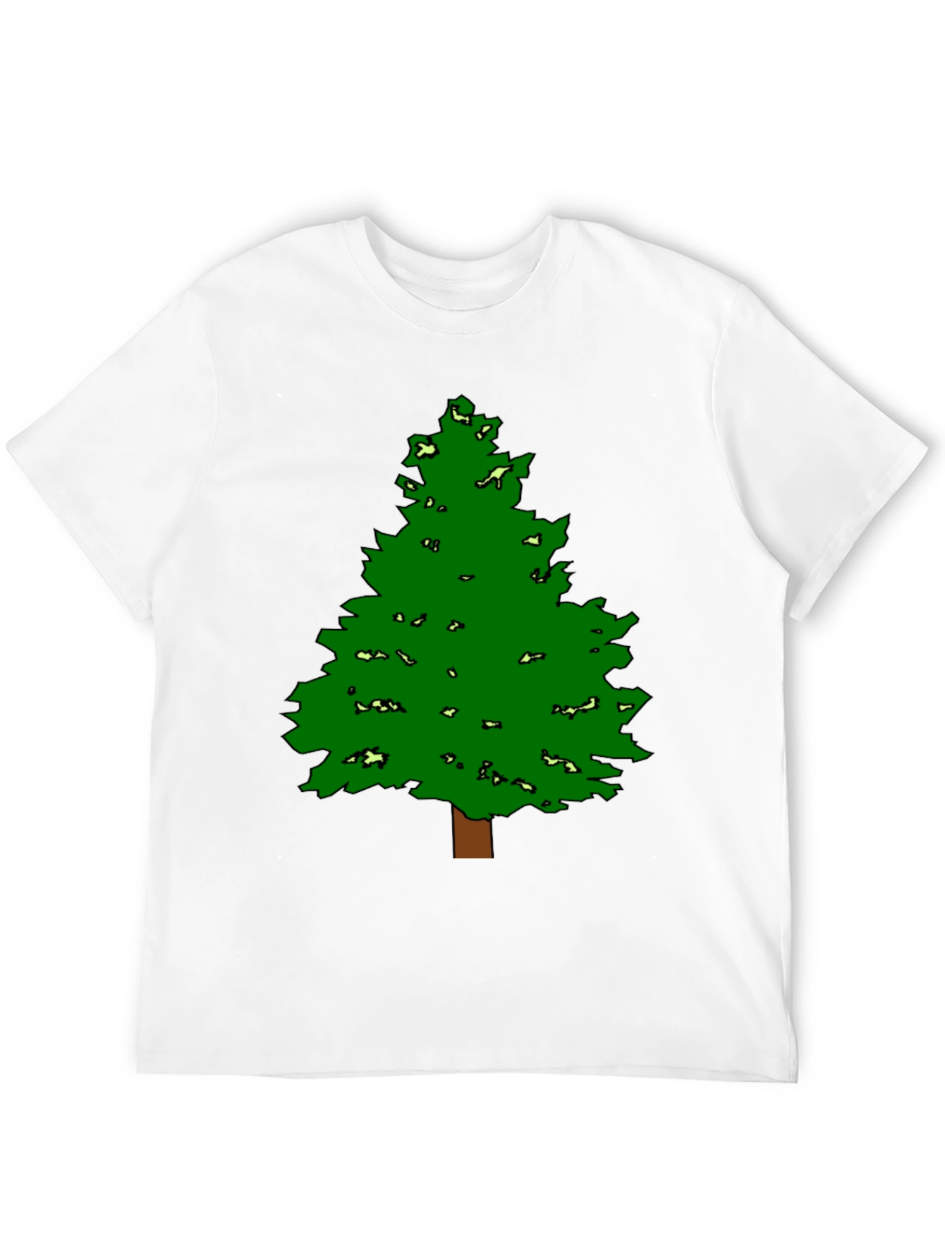 Fun Tree Graphic Tee - Black Cotton Blend