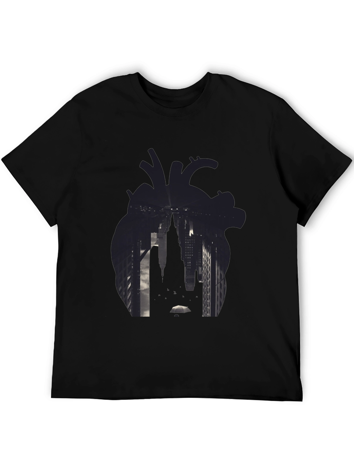 Heart Cityscape Graphic T-Shirt