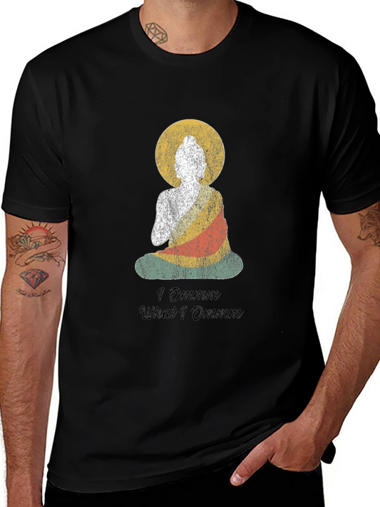 Buddha Graphic Tee - I Ommm What I Ommm Black T-Shirt