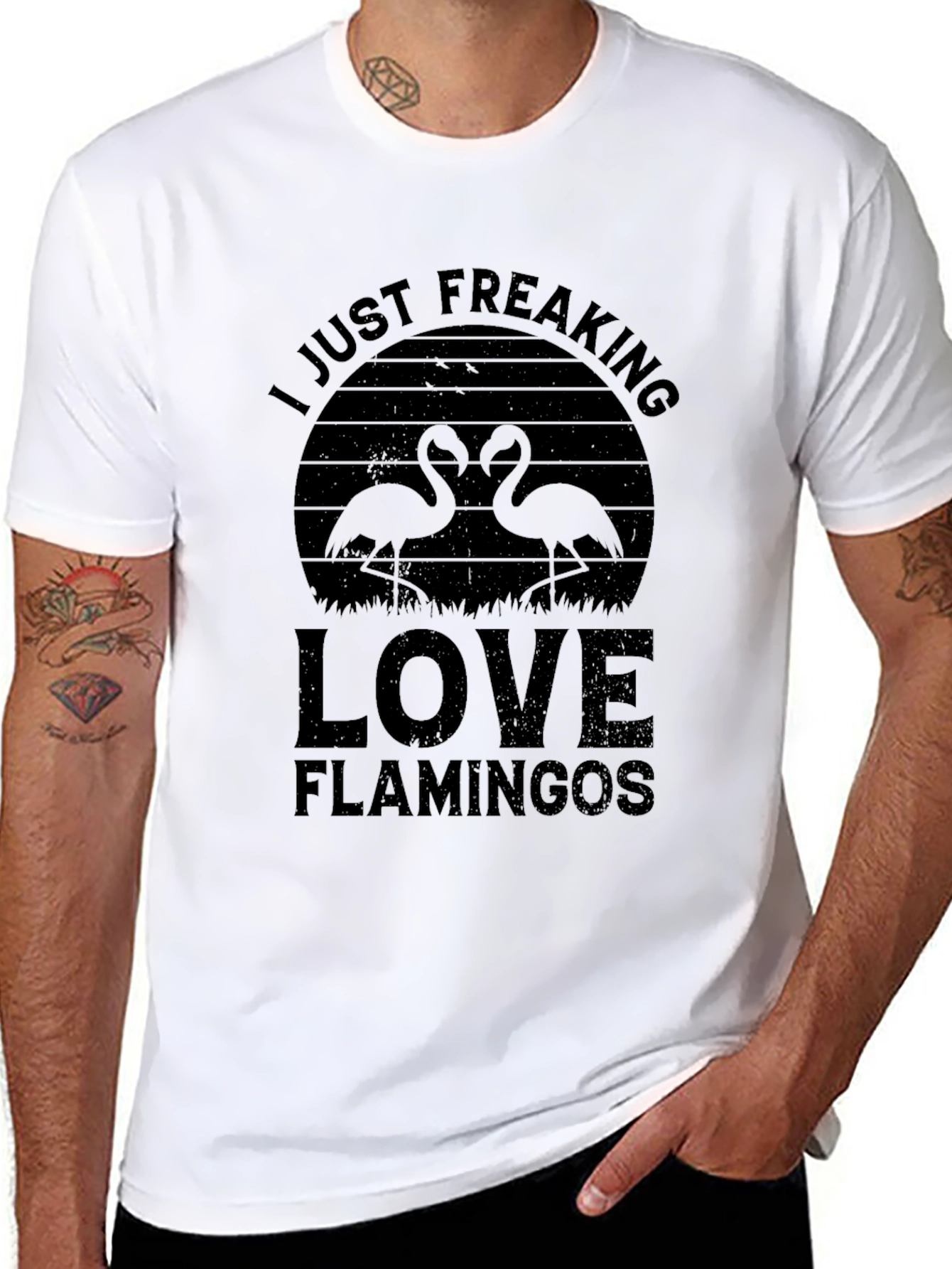 I Just Freaking Love Flamingos T-Shirt