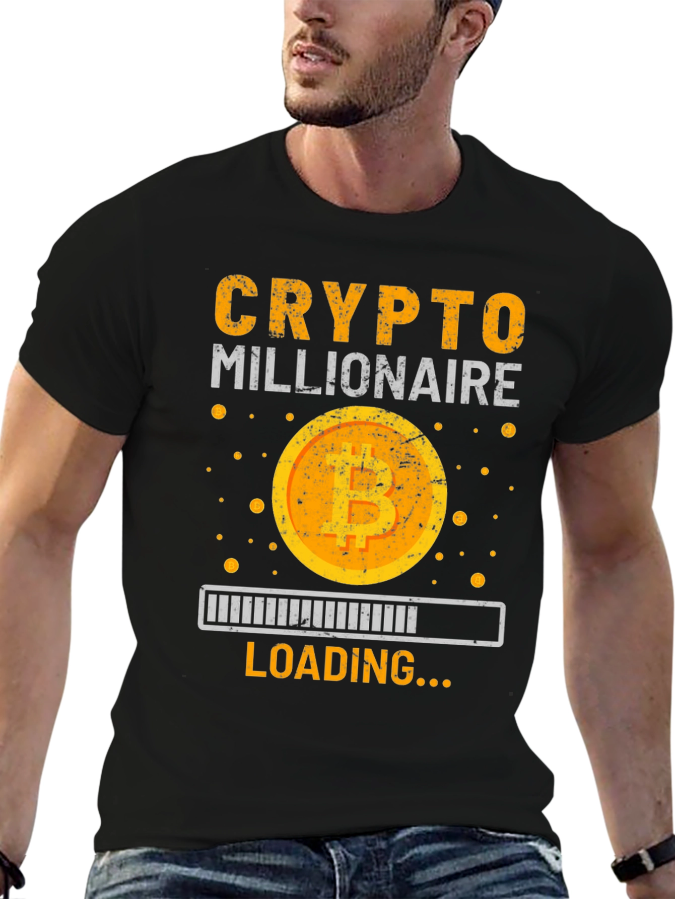 Crypto Millionaire Loading Graphic T-Shirt