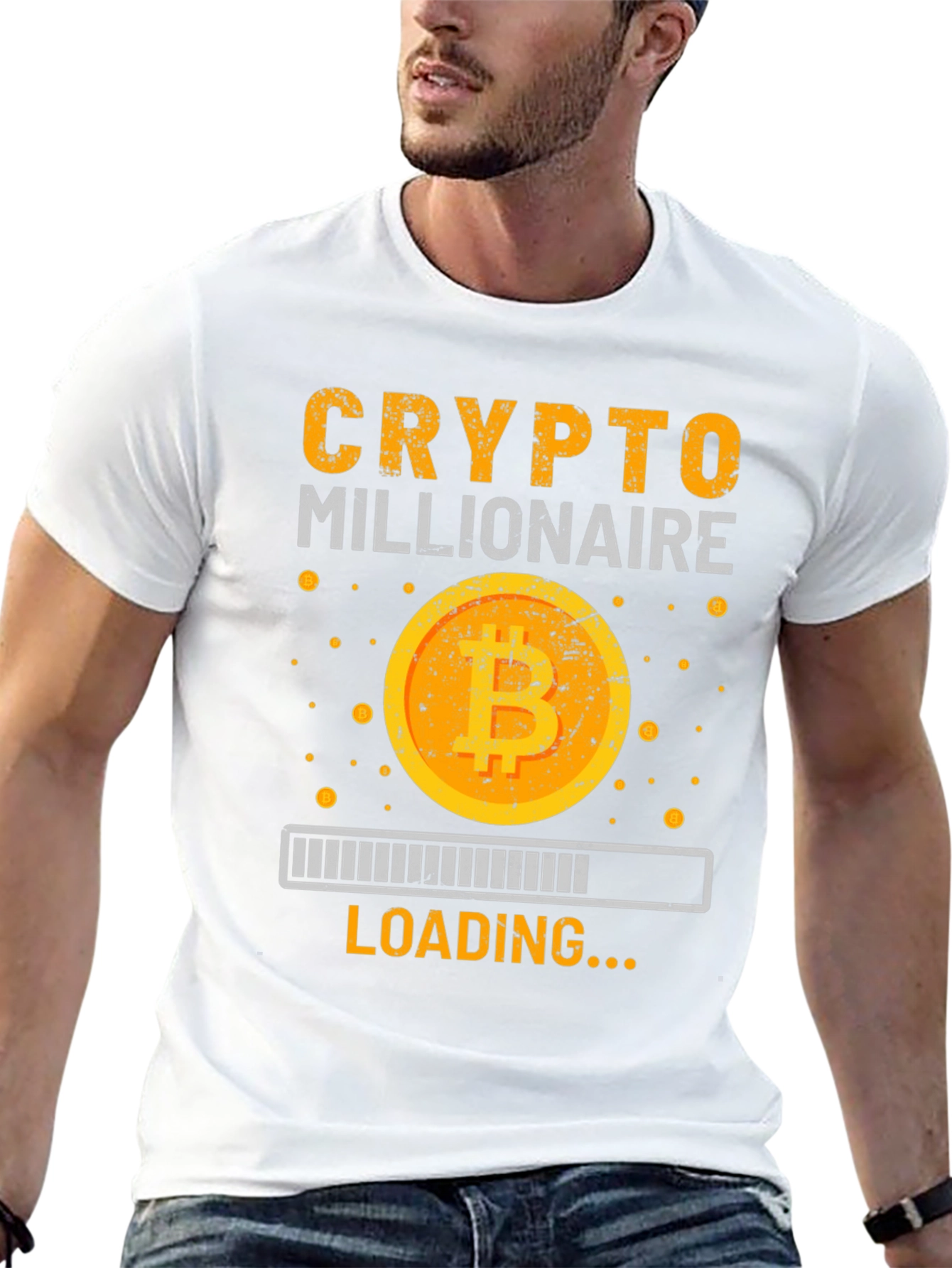 Crypto Millionaire Loading Graphic T-Shirt