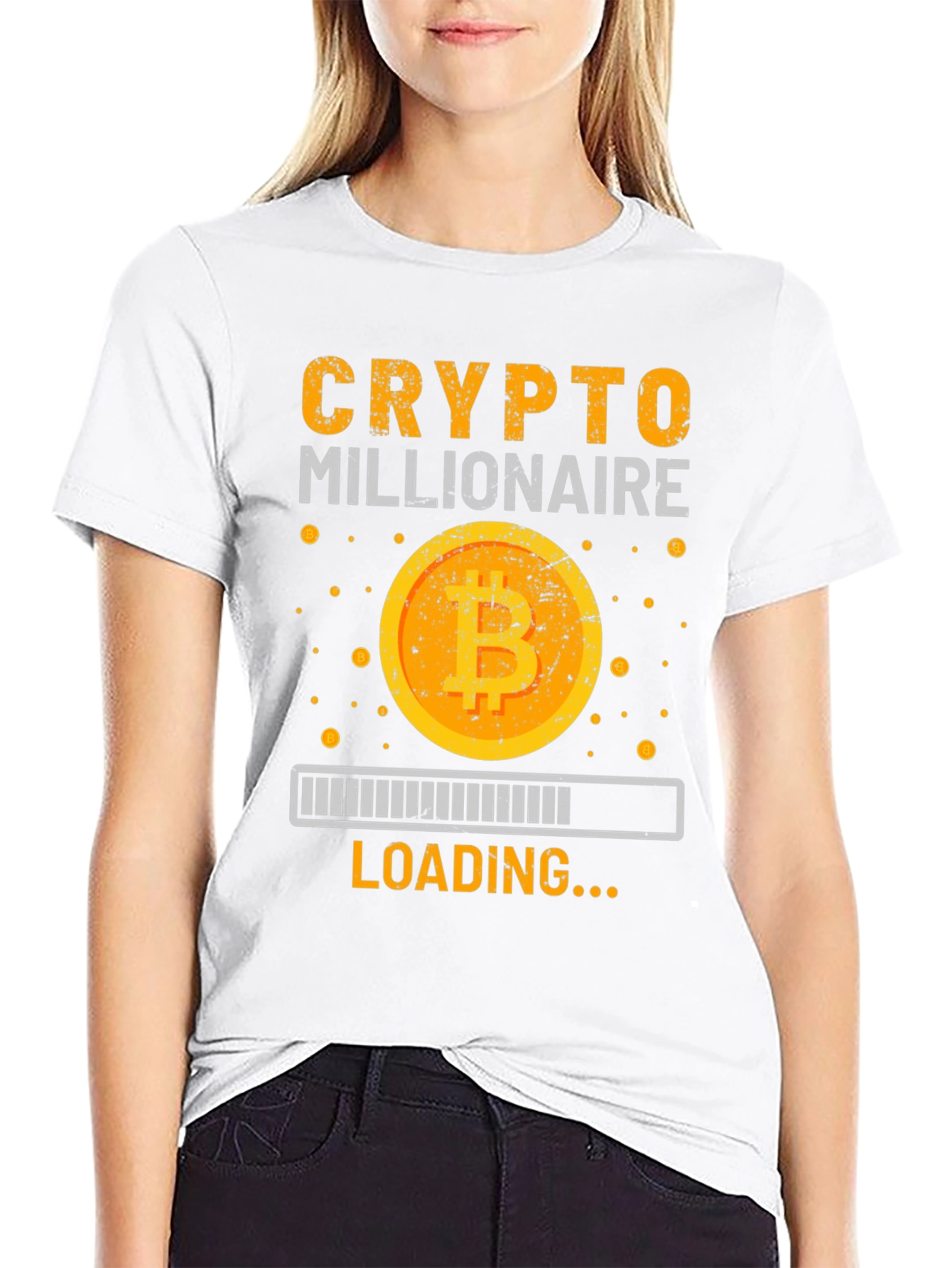 Crypto Millionaire Loading Graphic T-Shirt