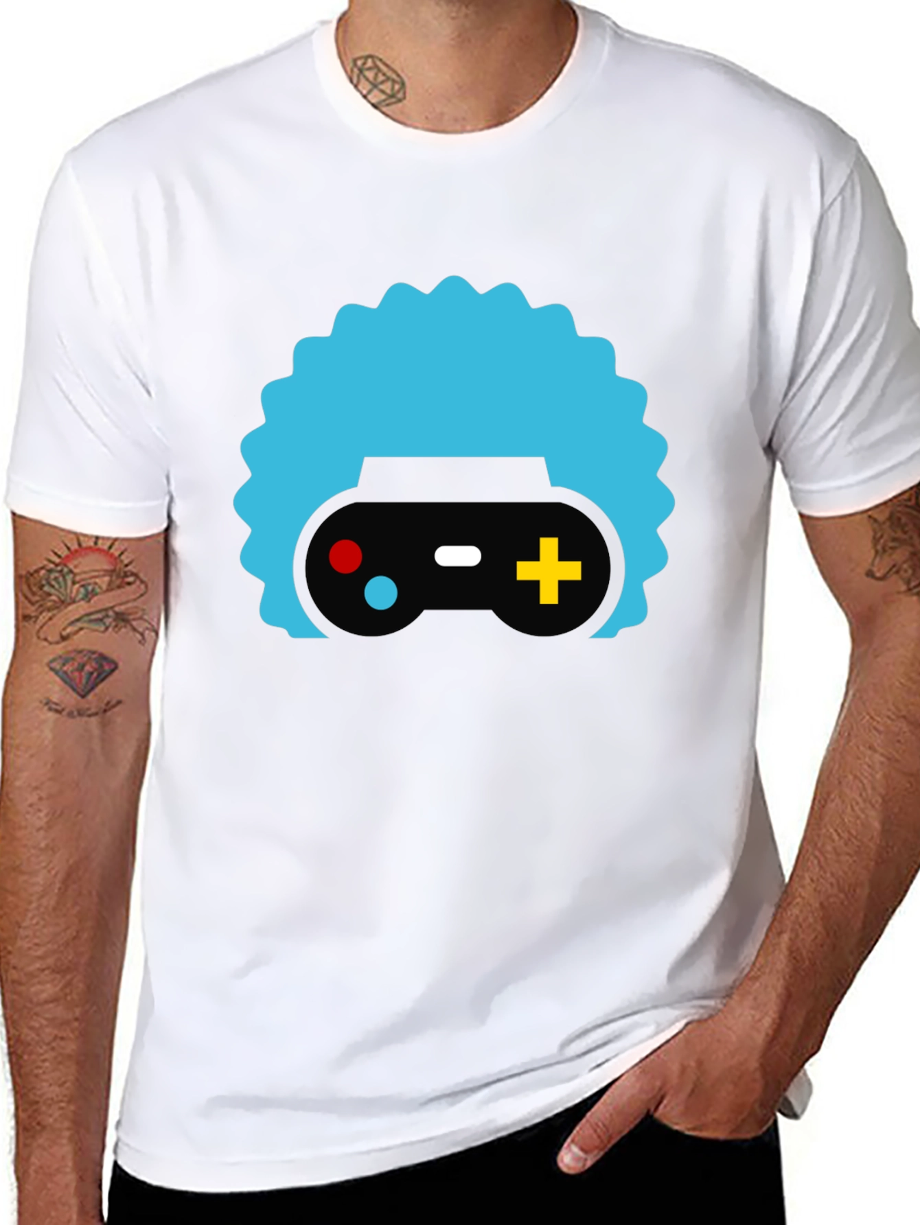 Gamer Controller Graphic T-Shirt - Trendy Casual Tee