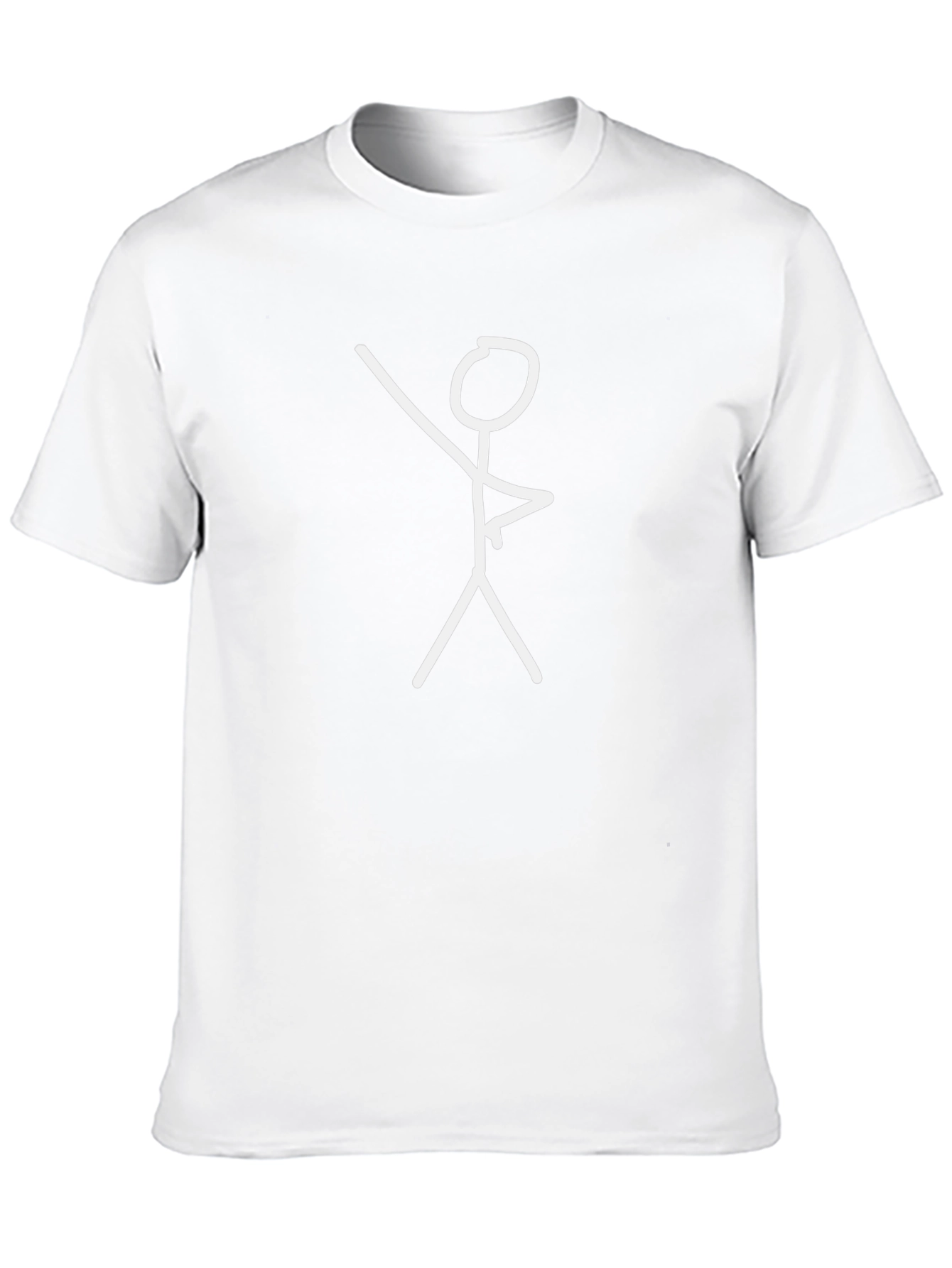Stick Figure Graphic Black T-Shirt