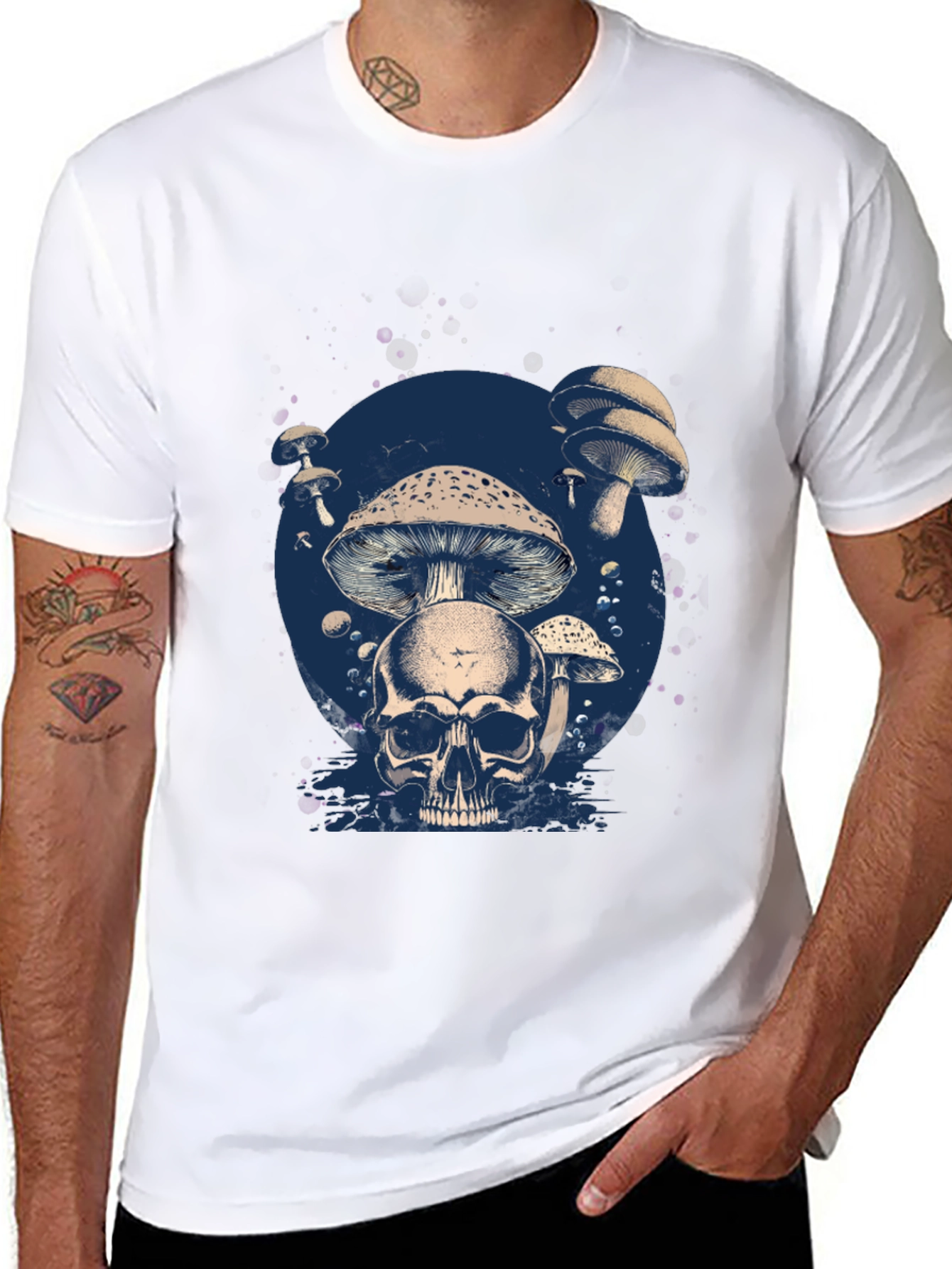 Skull & Mushroom Graphic Tee