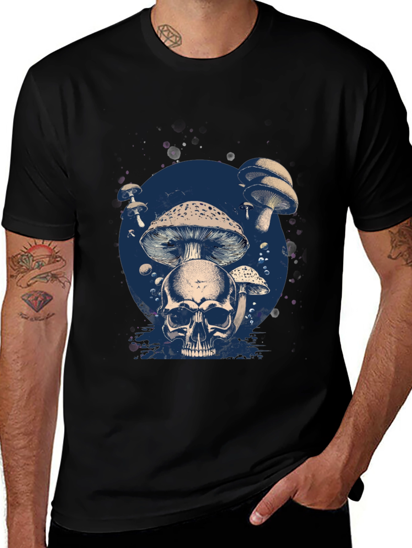 Skull & Mushroom Graphic Tee