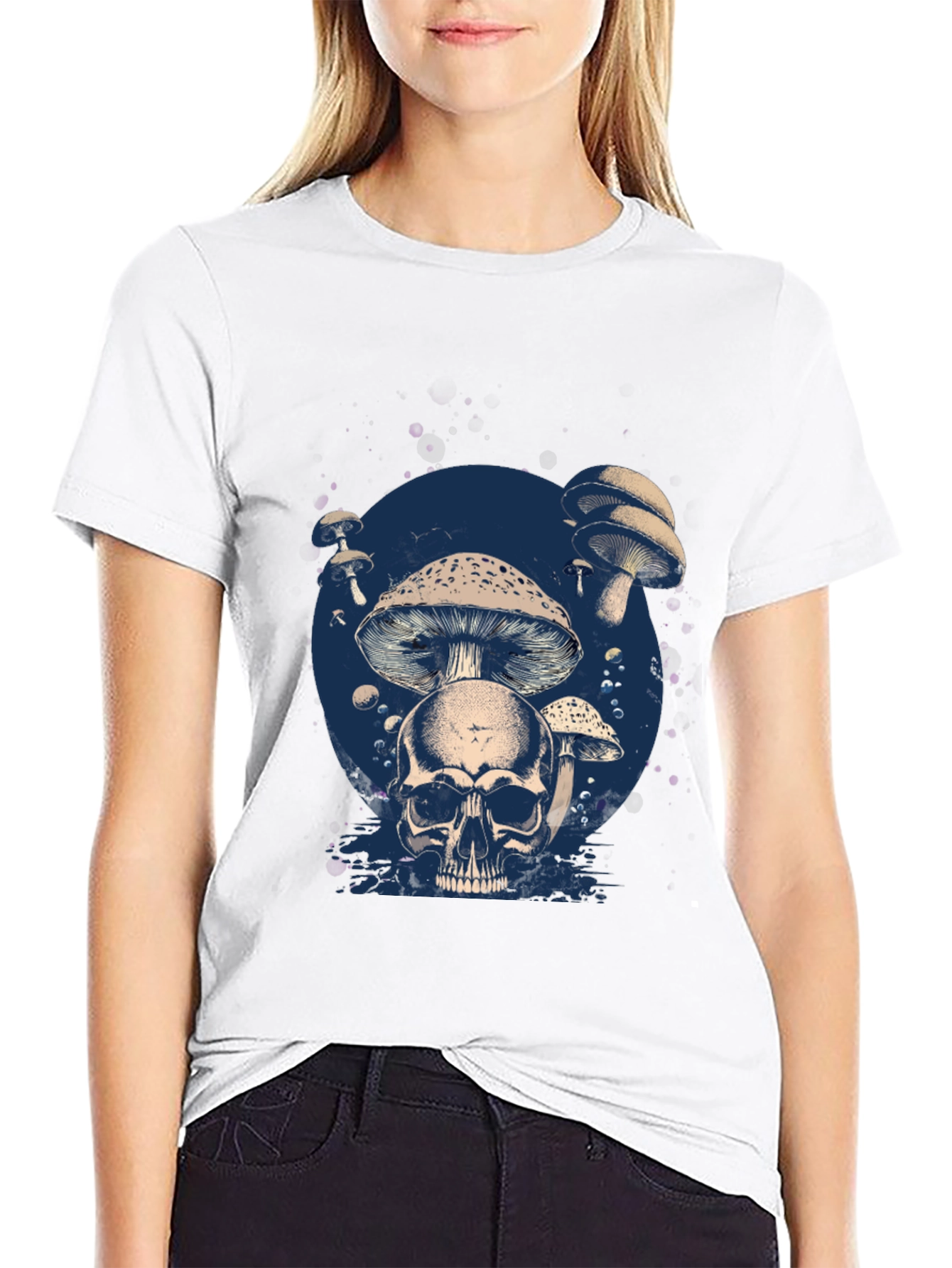 Skull & Mushroom Graphic Tee