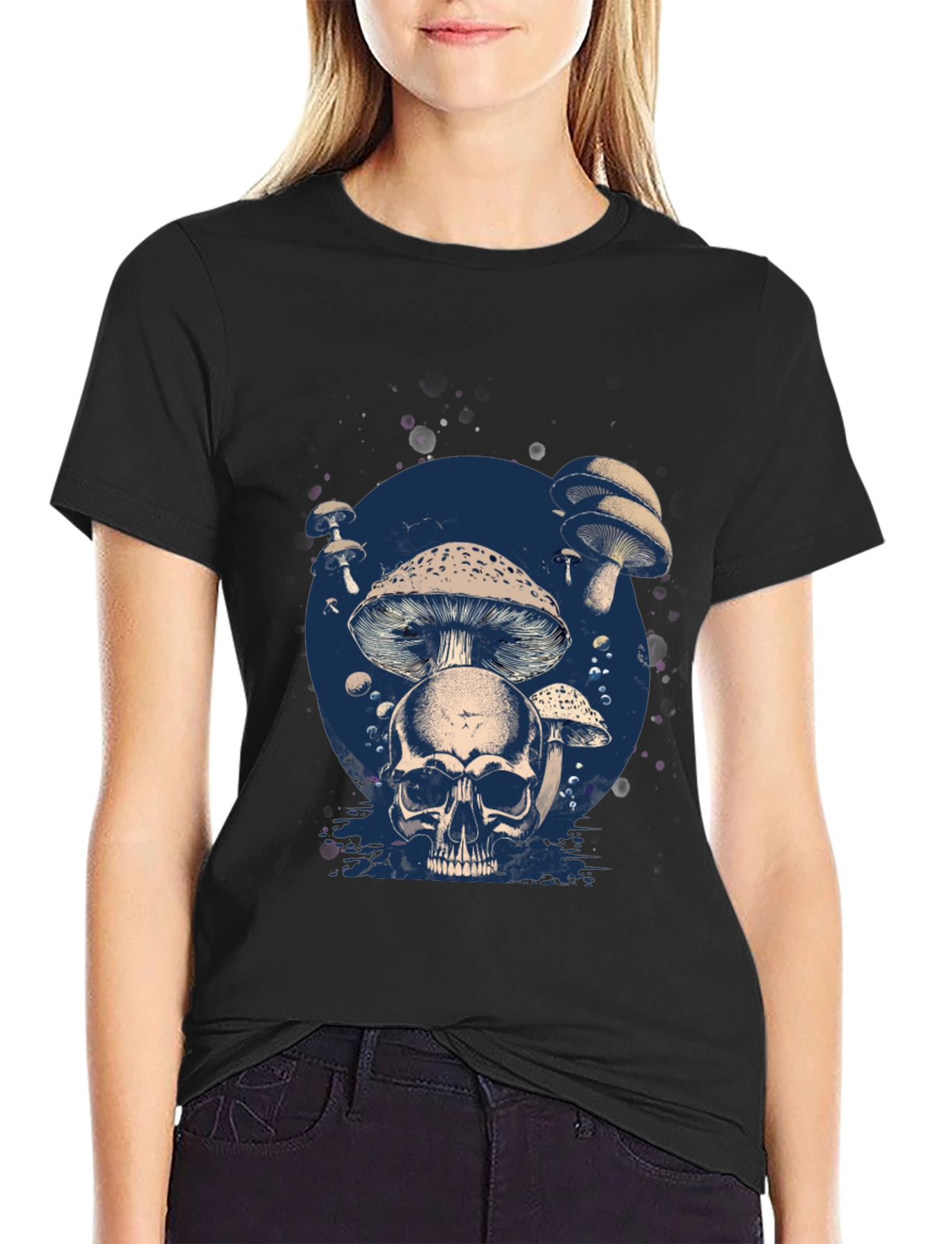 Skull & Mushroom Graphic Tee