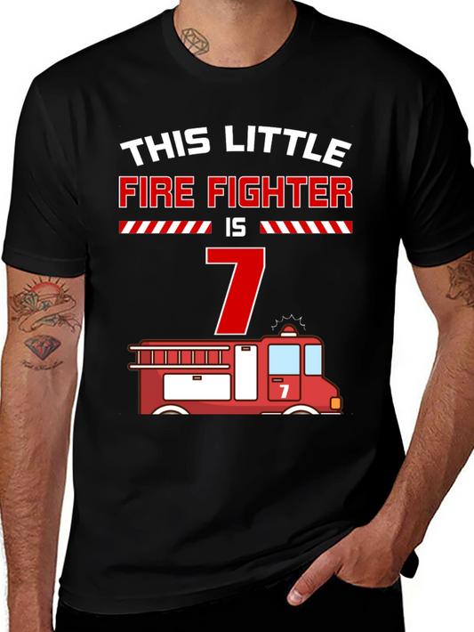 Firefighter Birthday Shirt - This Little Firefighter