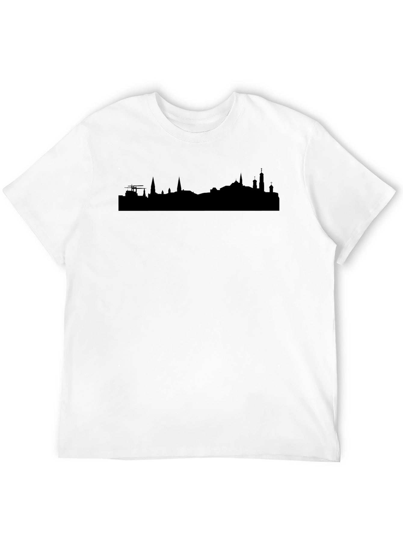 Cityscape Silhouette T-Shirt - Mens Black Tee