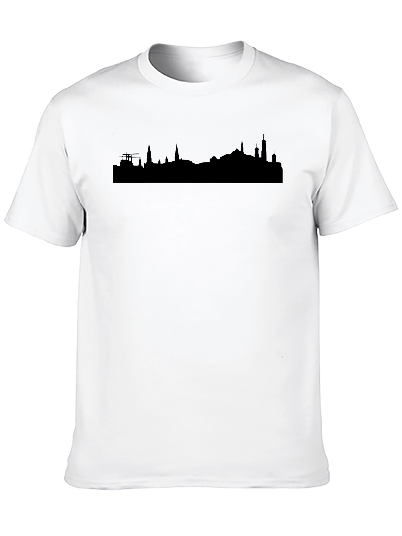 Cityscape Silhouette T-Shirt - Mens Black Tee