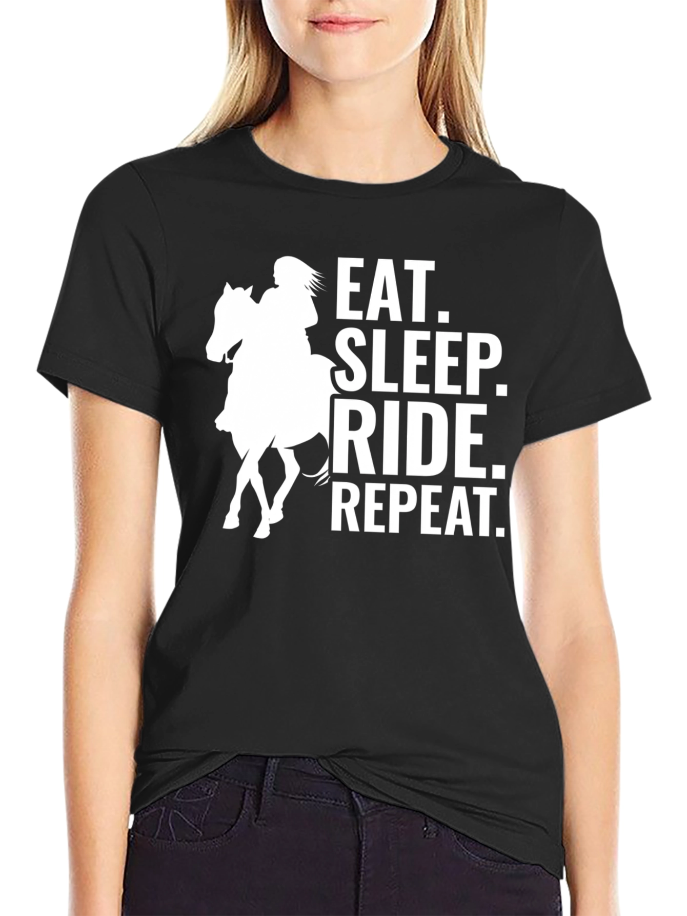 Eat Sleep Ride Repeat Graphic T-Shirt