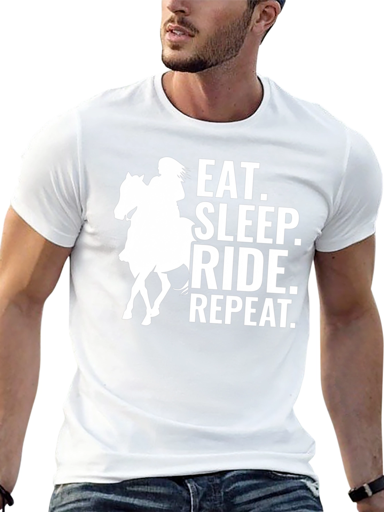Eat Sleep Ride Repeat Graphic T-Shirt