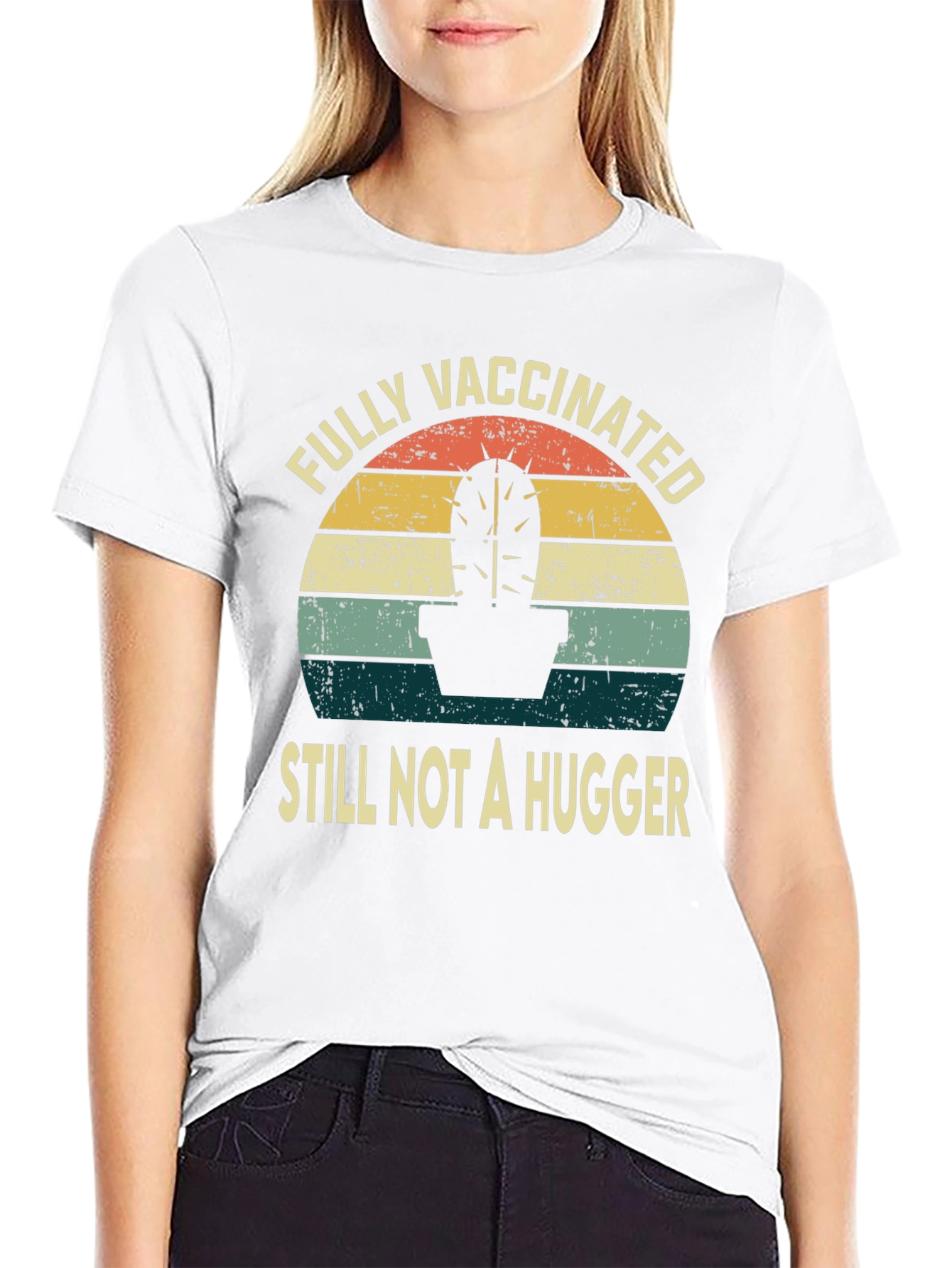 Fully Vaccinated Cactus Graphic Tee