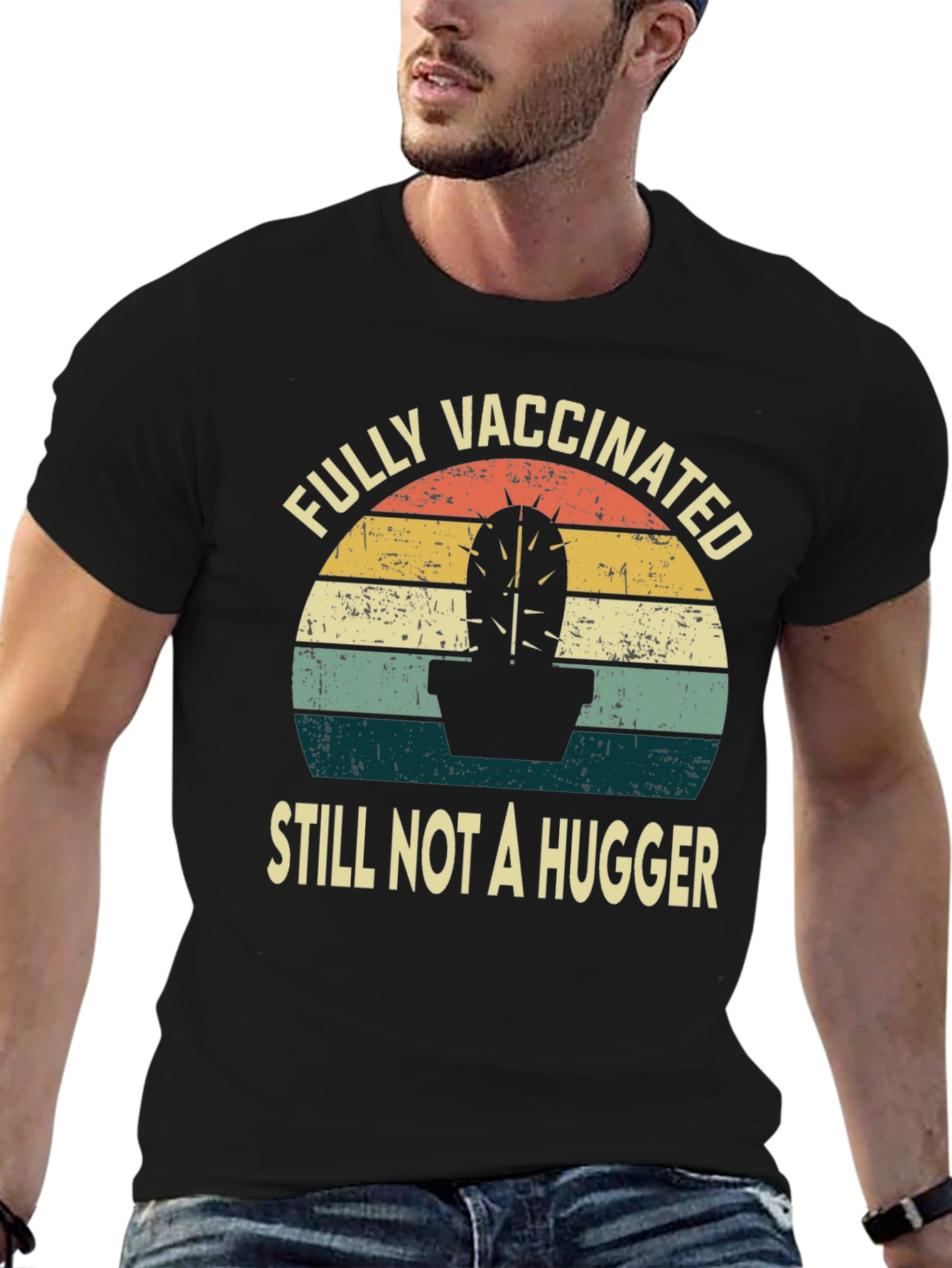 Fully Vaccinated Cactus Graphic Tee