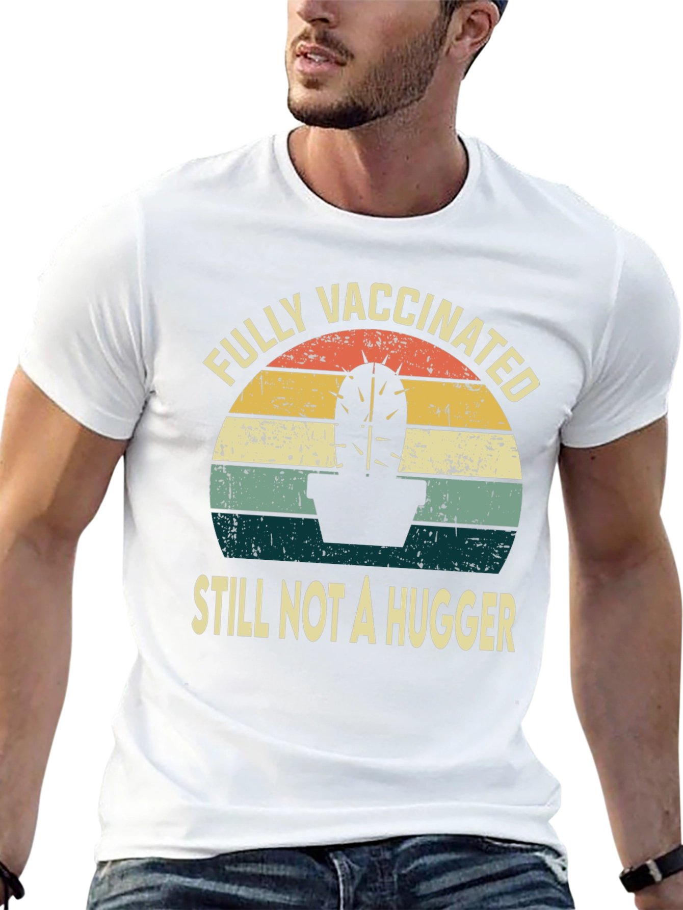 Fully Vaccinated Cactus Graphic Tee
