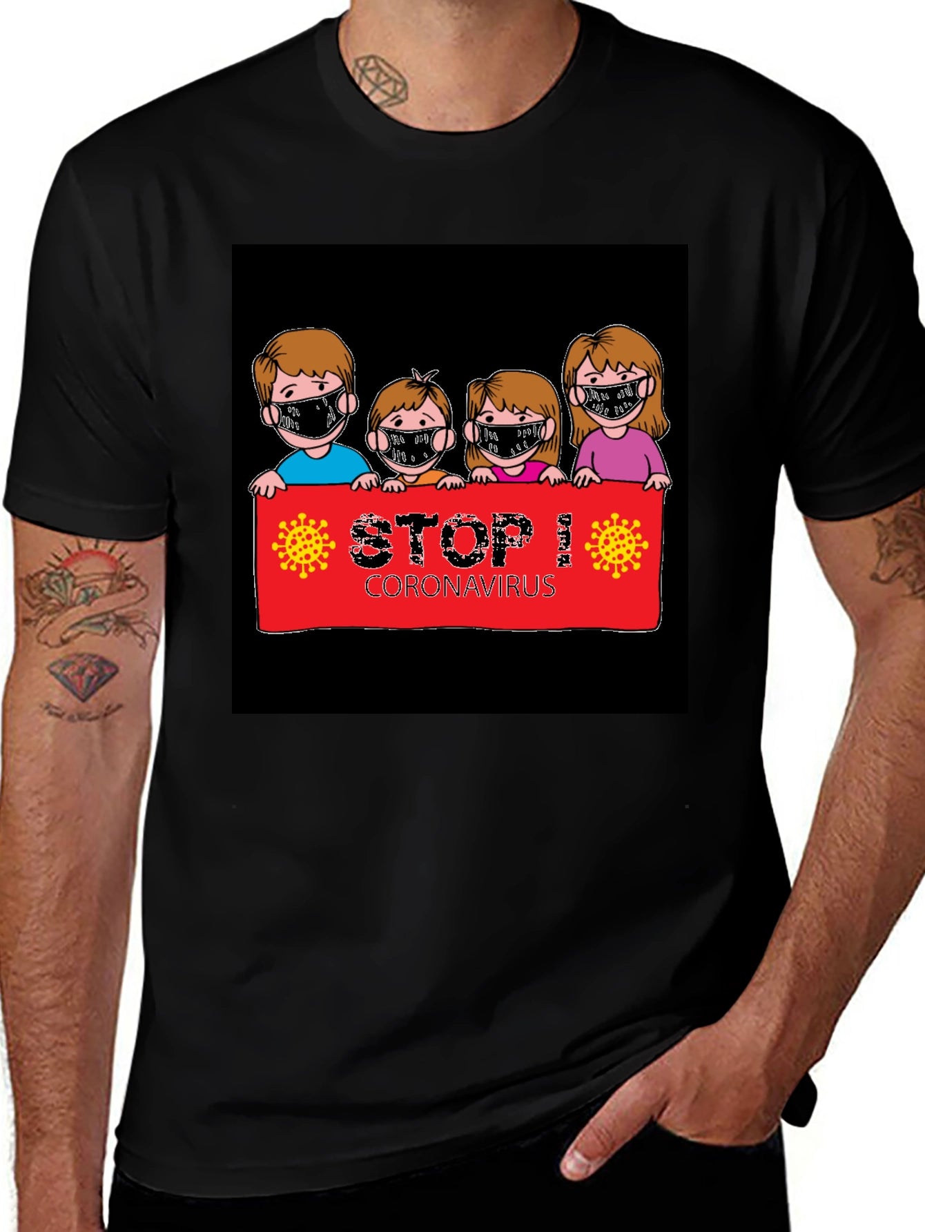 Stop Coronavirus Graphic Tee