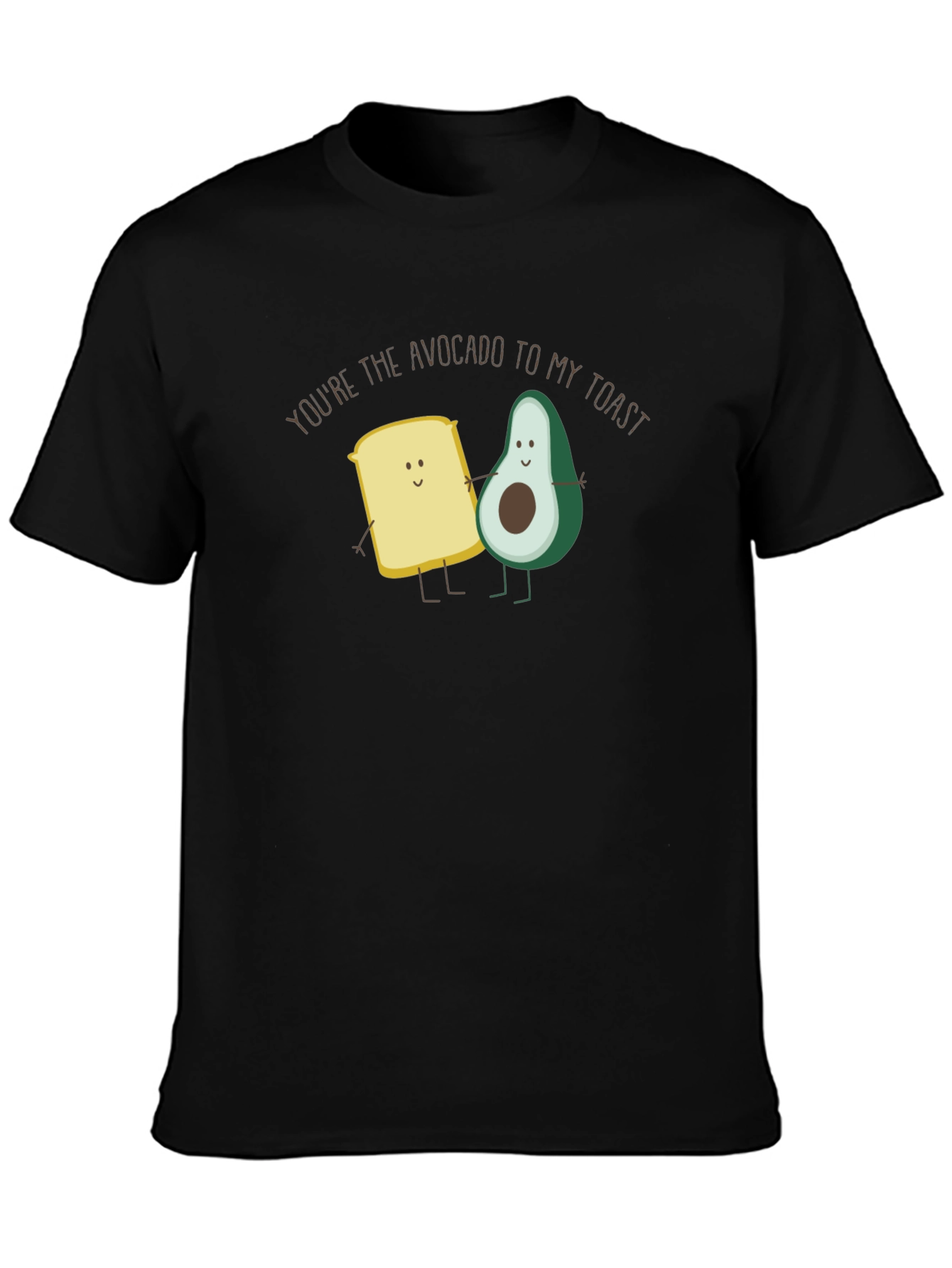 Avocado Toast Funny Graphic Tee - Black