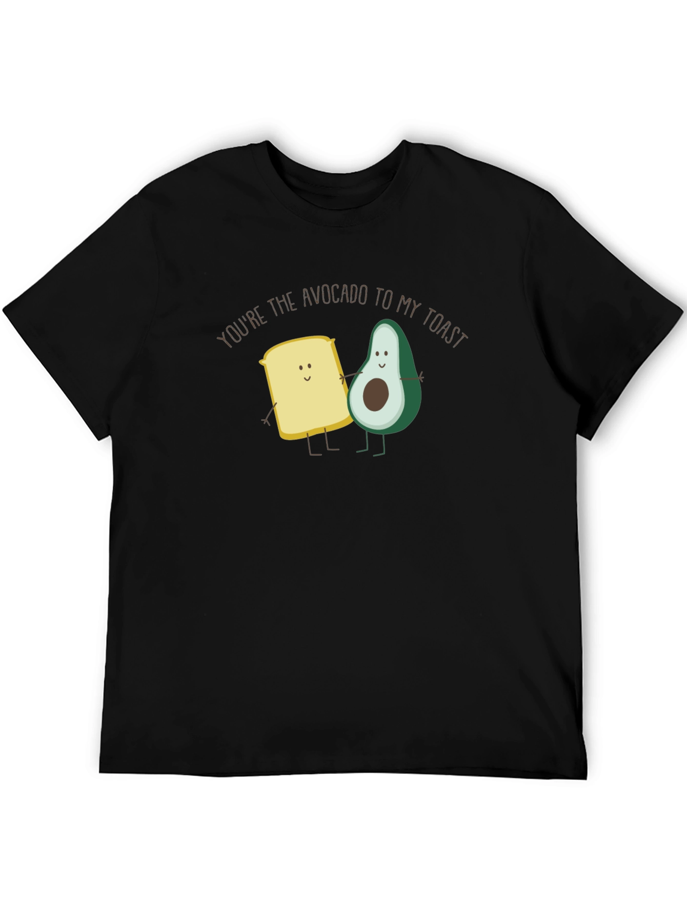 Avocado Toast Funny Graphic Tee - Black
