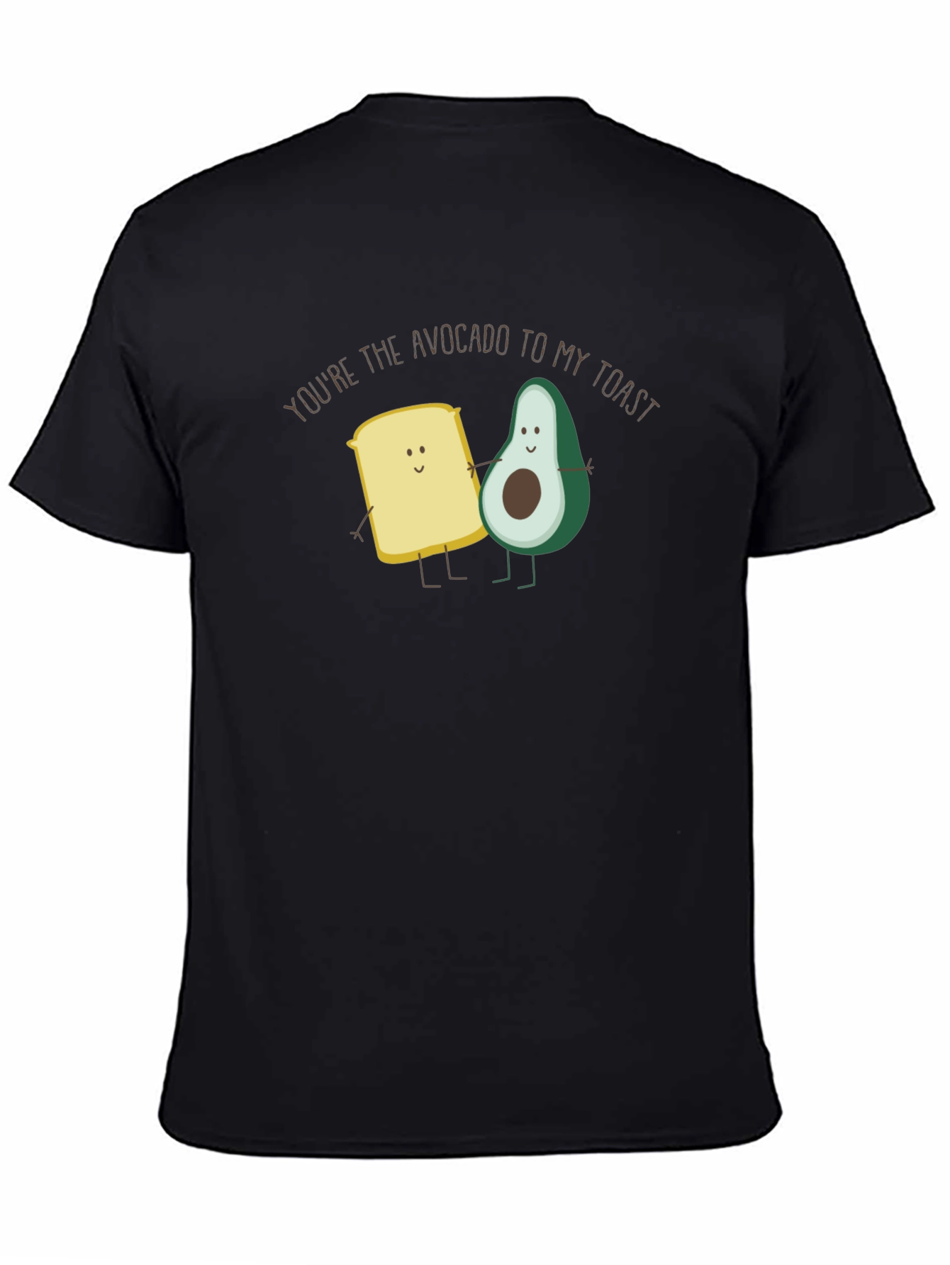 Avocado Toast Funny Graphic Tee - Black