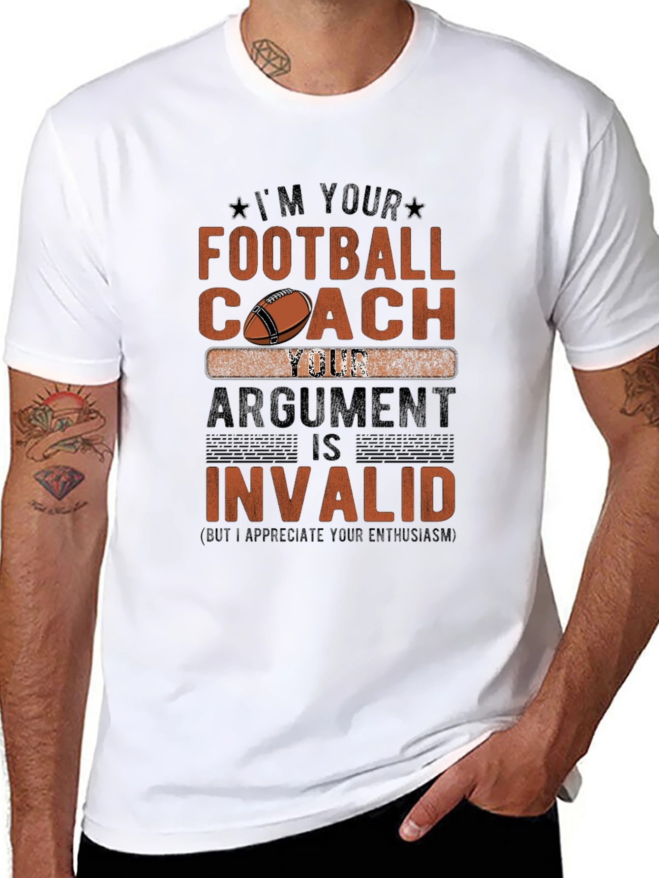 Football Coach T-Shirt - Argument Invalid