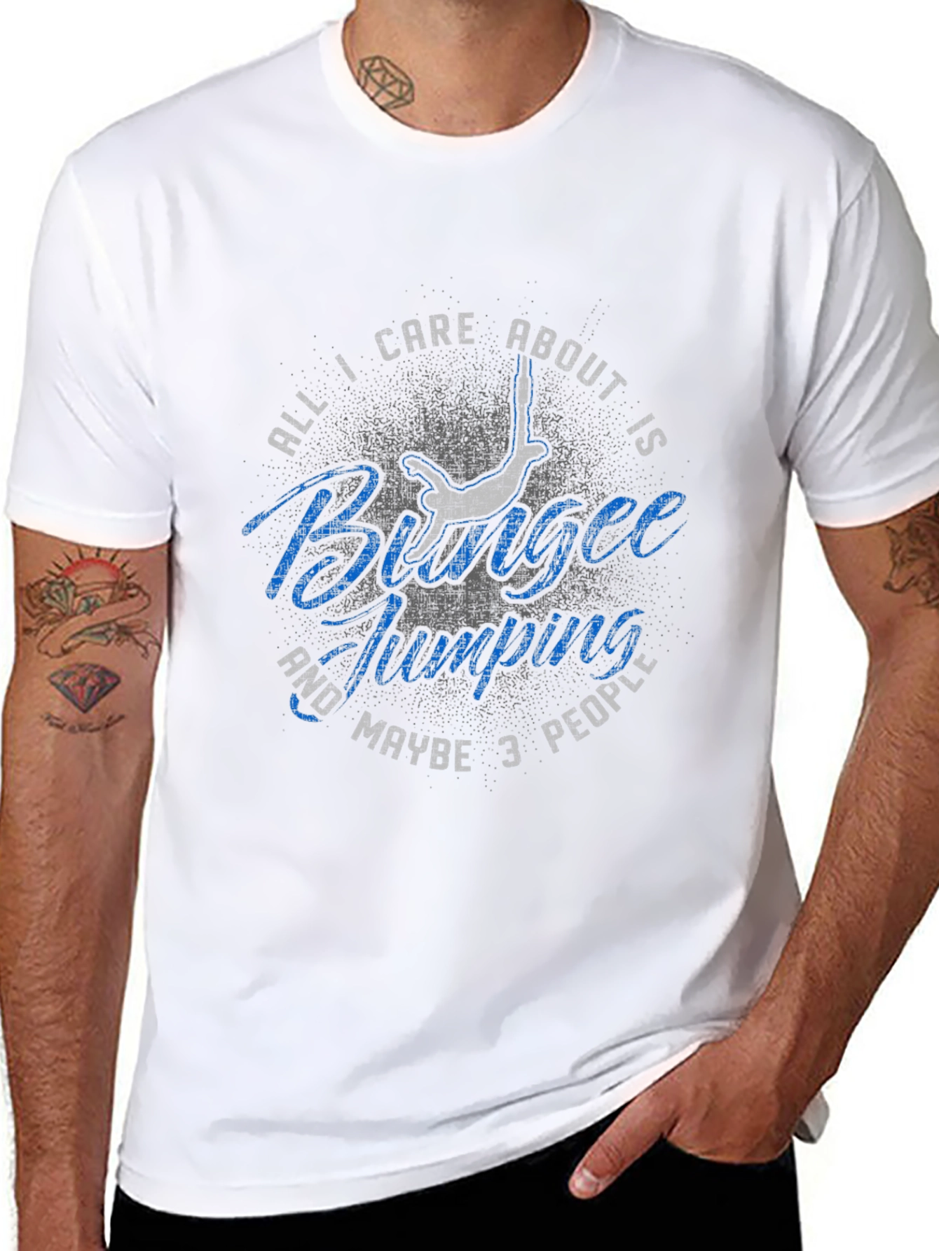 Bungee Jumping T-Shirt: All I Care About Is...