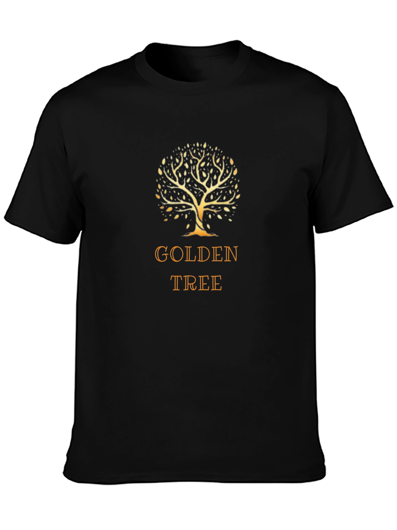 Golden Tree Graphic T-Shirt - Stylish Unisex Tee