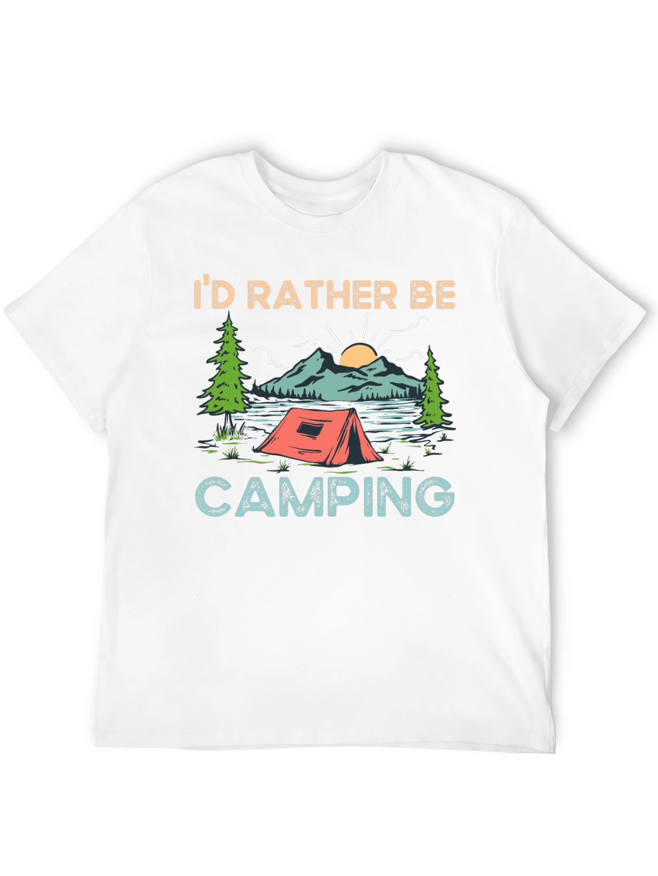 Id Rather Be Camping Graphic Tee