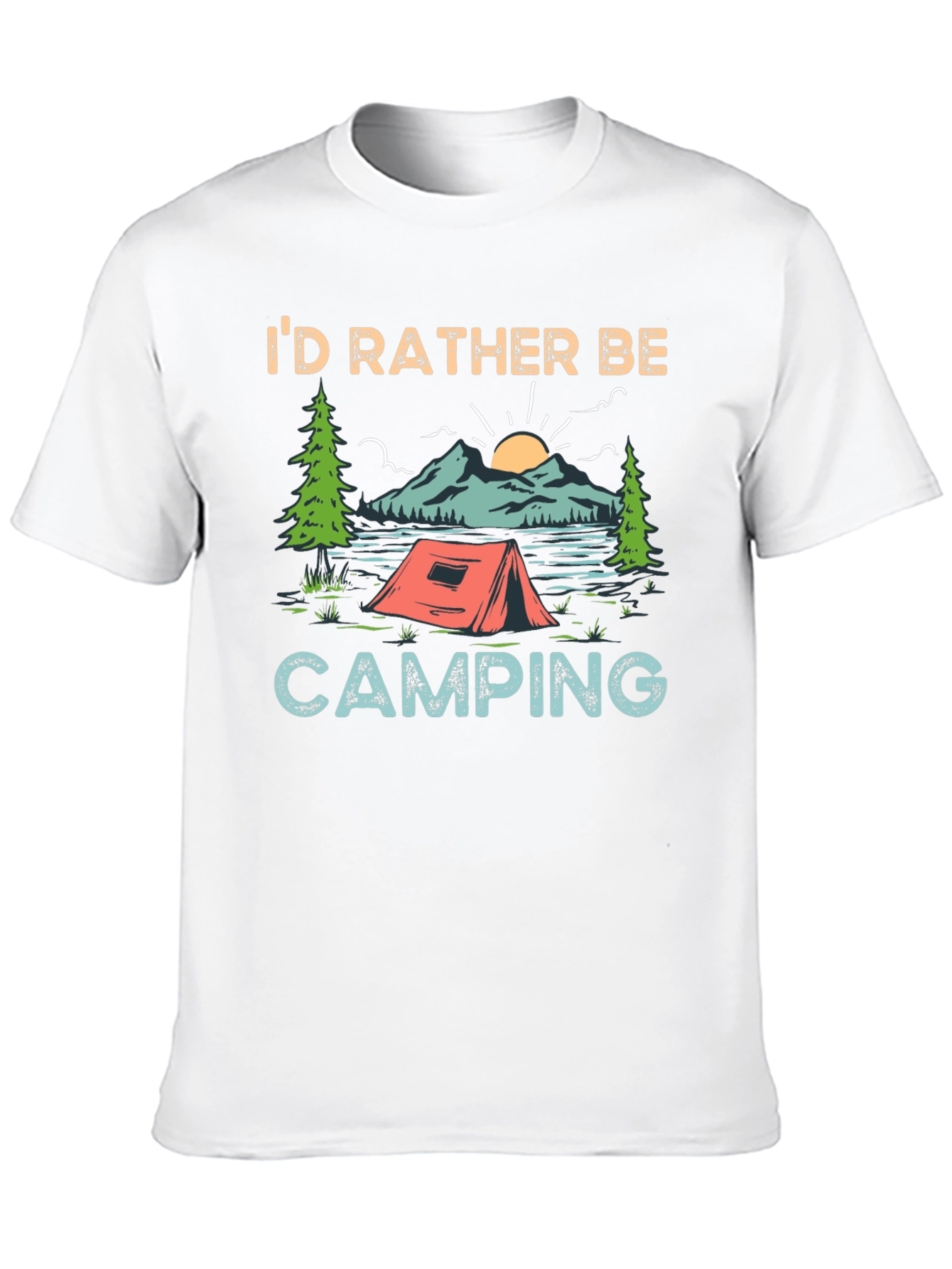 Id Rather Be Camping Graphic Tee