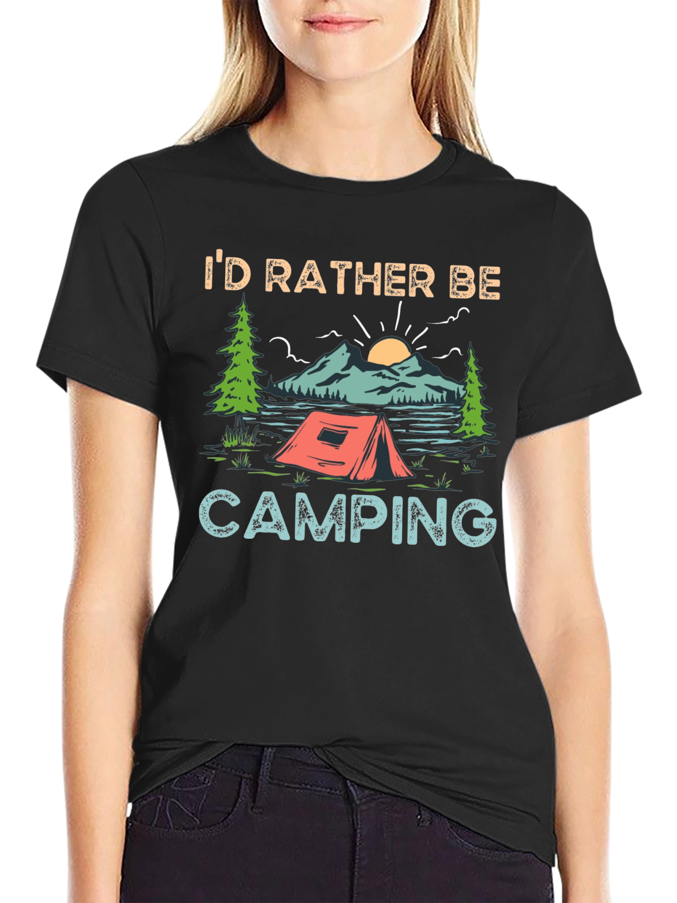 Id Rather Be Camping Graphic Tee