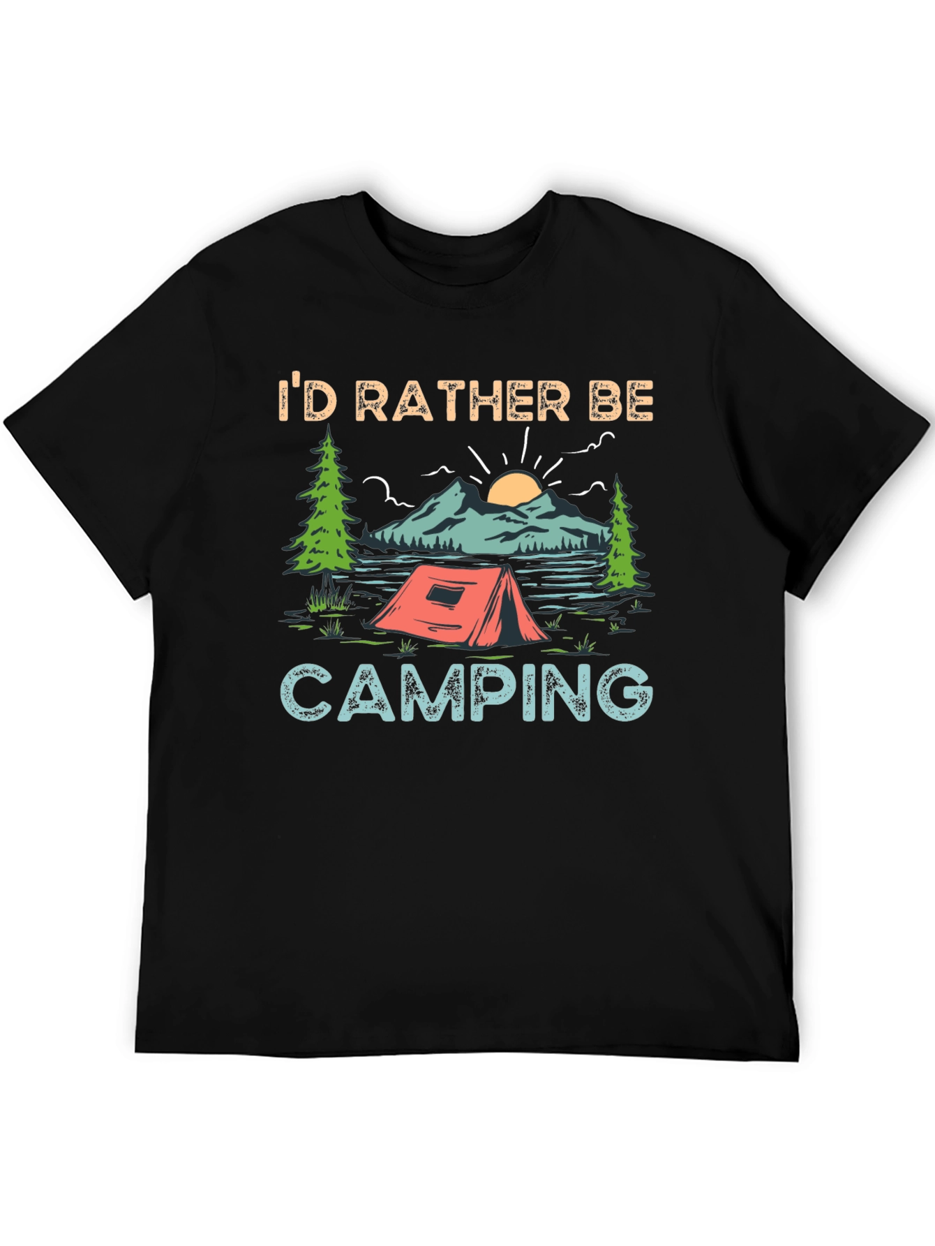 Id Rather Be Camping Graphic Tee