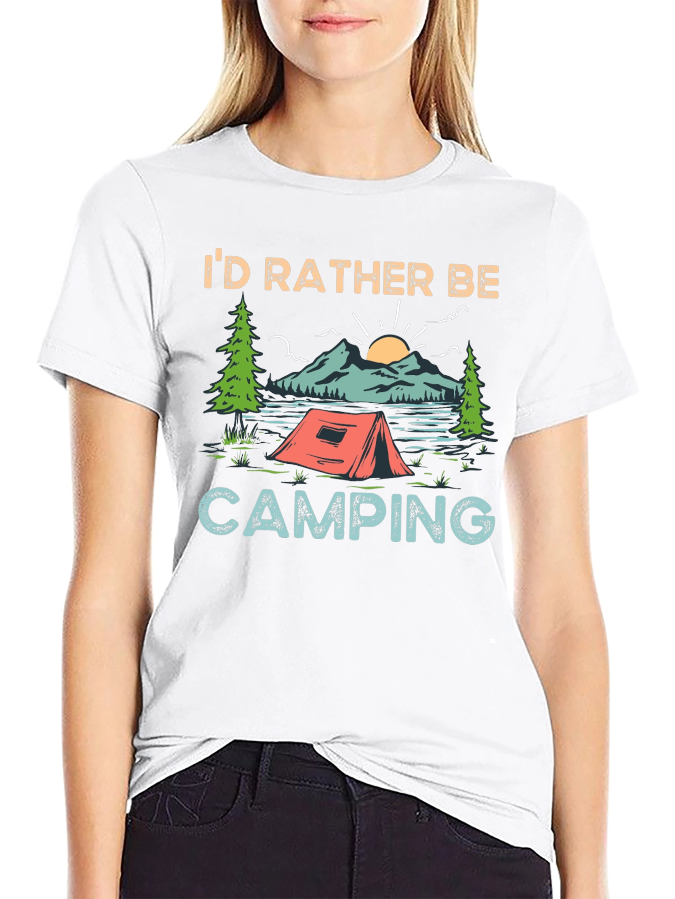 Id Rather Be Camping Graphic Tee