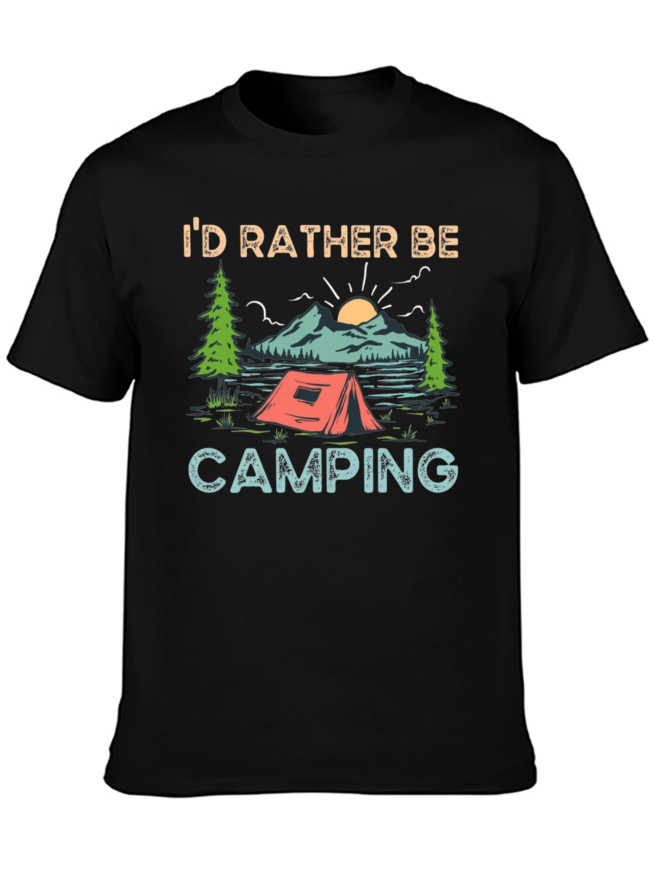 Id Rather Be Camping Graphic Tee