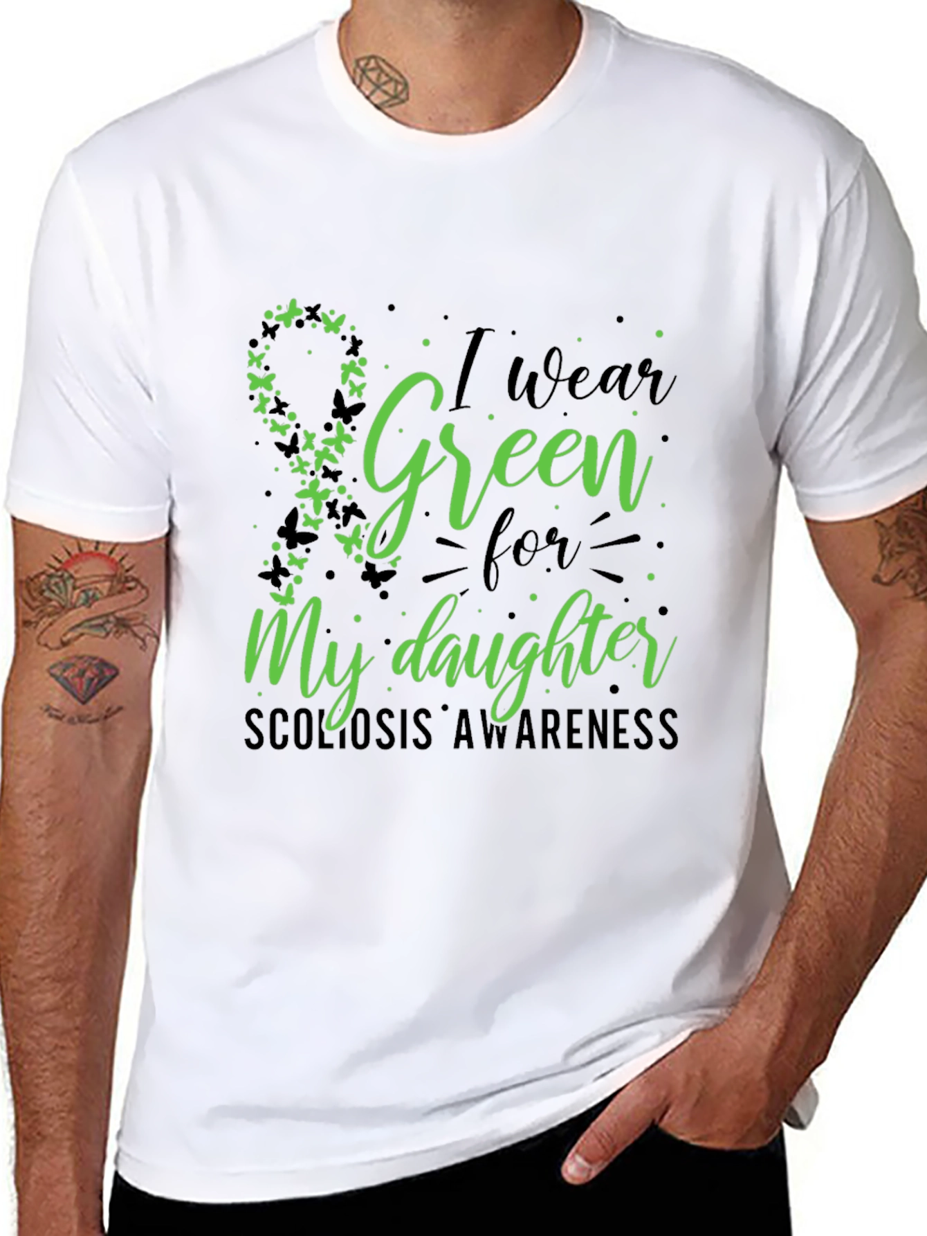 Green Scoliosis Awareness T-Shirt