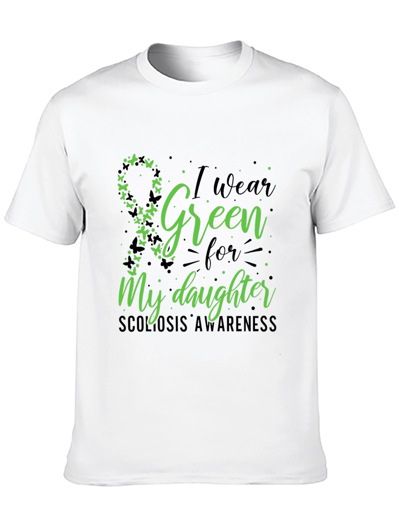 Green Scoliosis Awareness T-Shirt