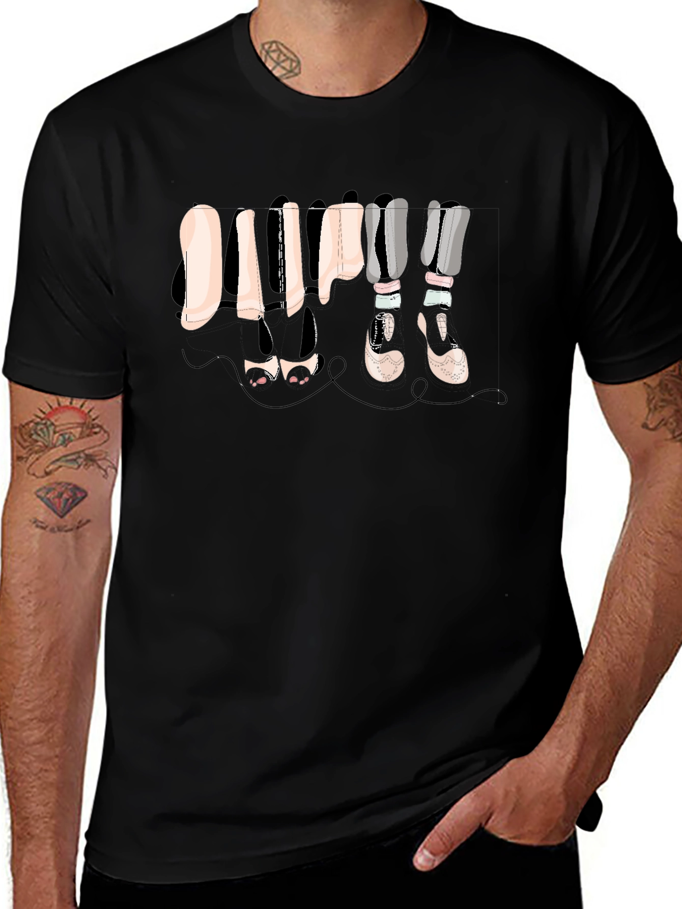 Funky Legs Graphic T-Shirt