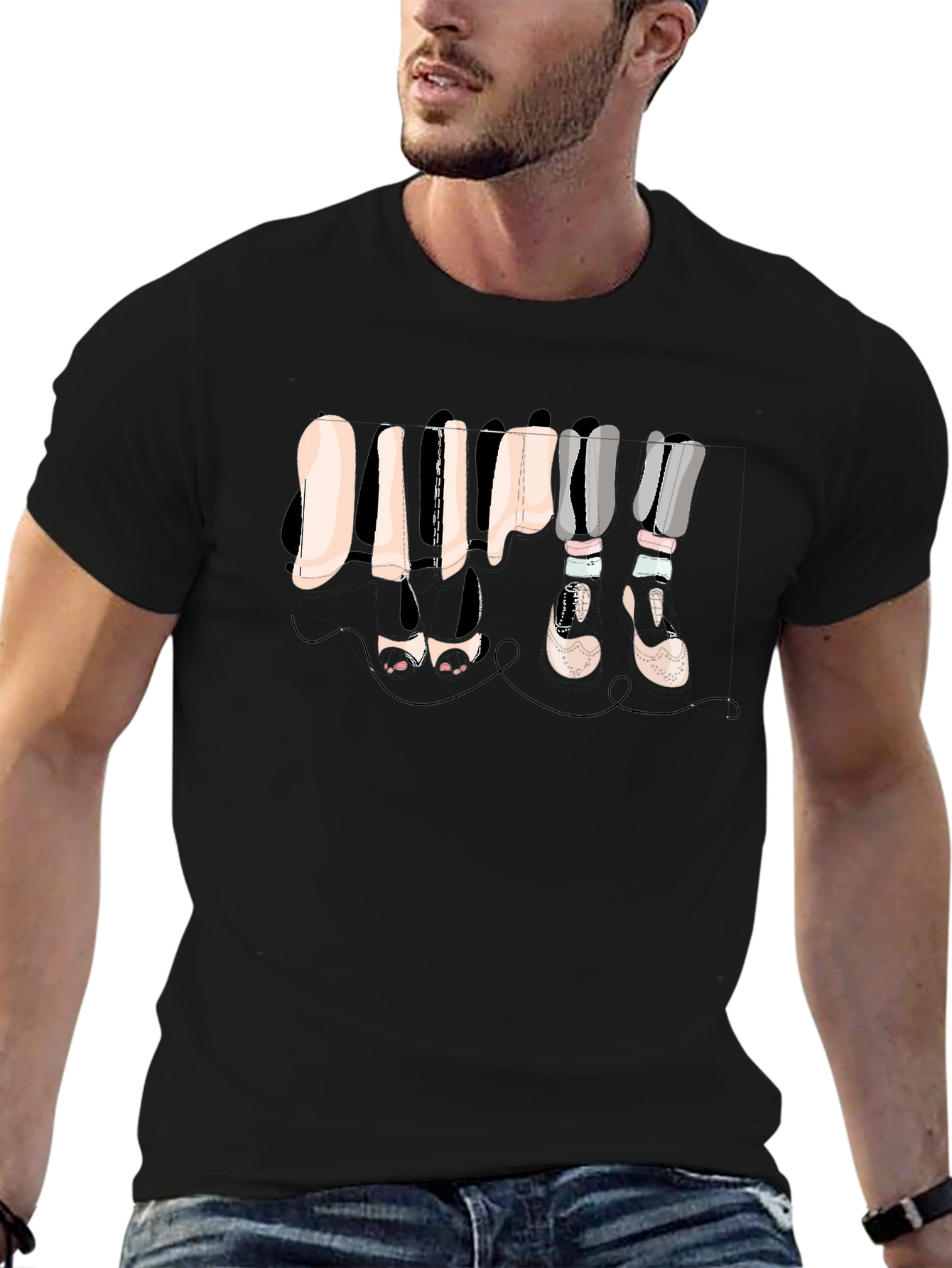 Funky Legs Graphic T-Shirt