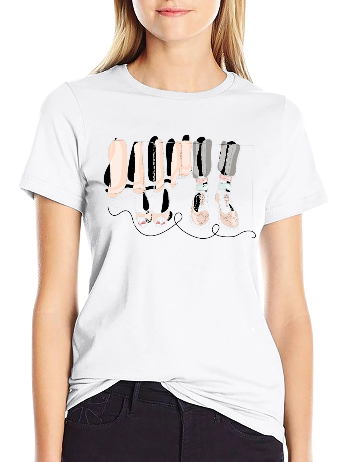 Funky Legs Graphic T-Shirt