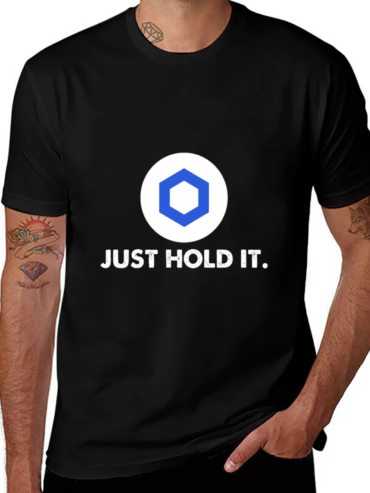 Just Hold It Crypto T-Shirt - Black